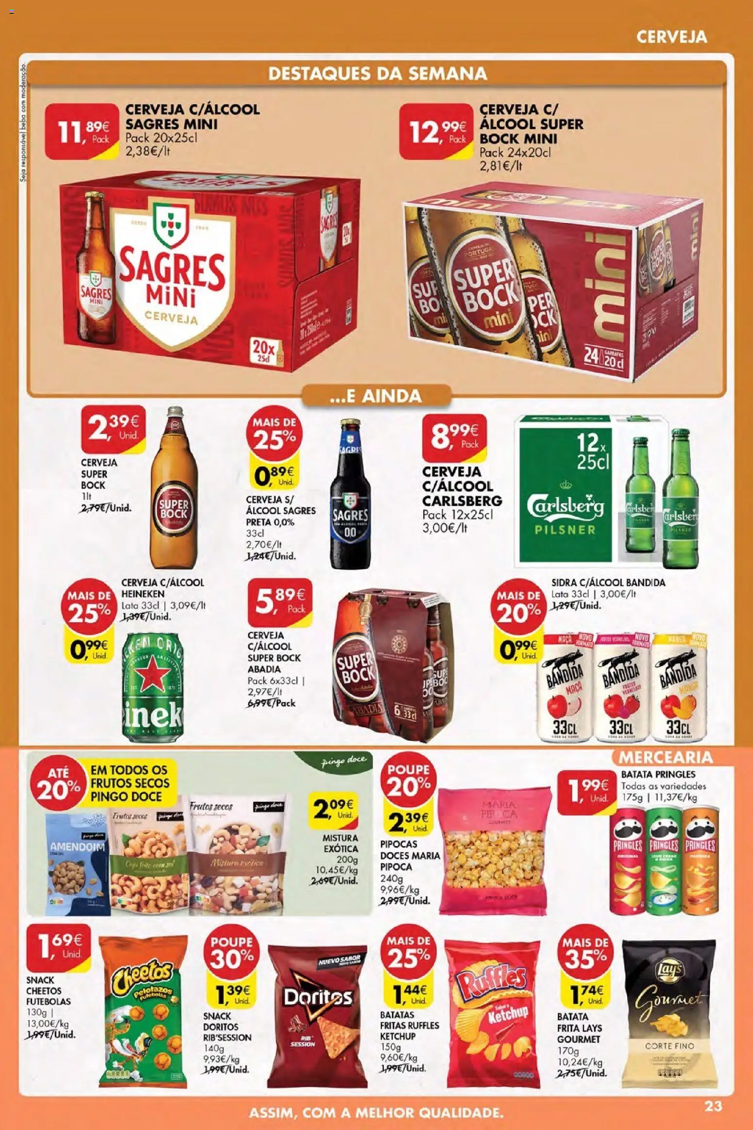 Pingo Doce Poupe Esta Semana Açores │ válido de 07.05.2026 | Página: 23 | Produtos: Batata, Batata frita, Cerveja, Ketchup