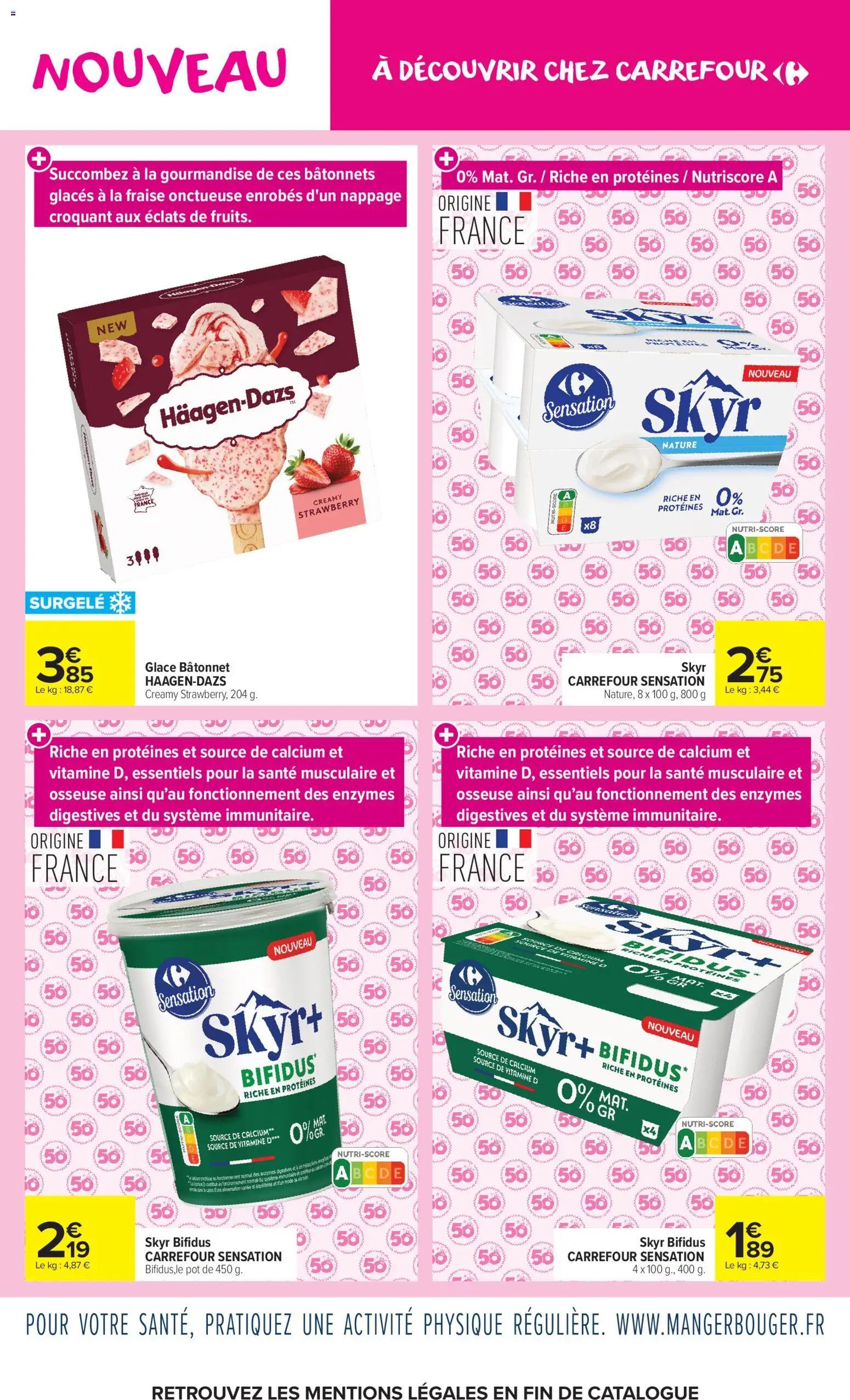 {H1} | Page: 4 | Produits: Glaces, Fraise, Skyr