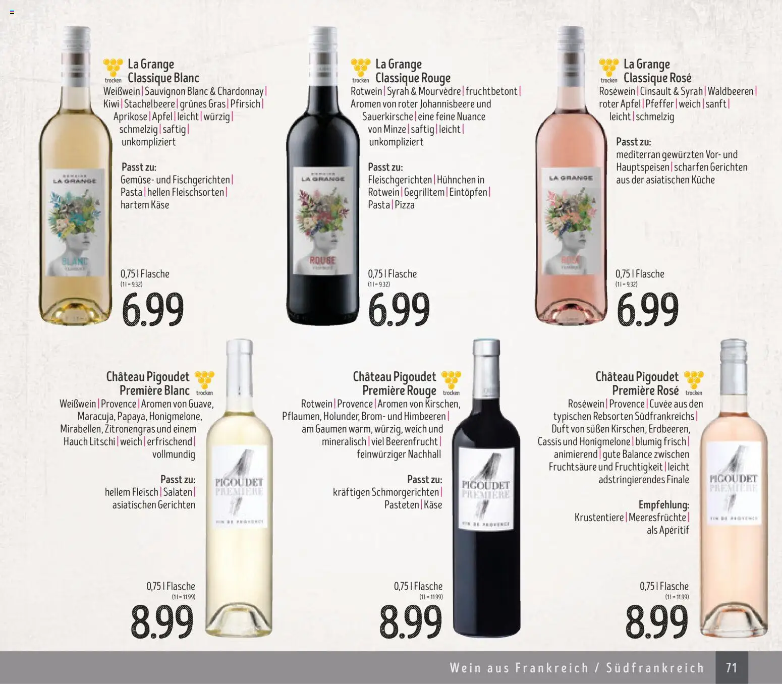 Edeka Struve Wein– und Spirituosen – gültig ab 14.11.2025 | Seite: 71 | Produkte: Weißwein, Rotwein, Äpfel, Pizza