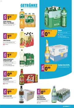 TopCC aktionen ab 15.06.2026 gültig | Seite: 17 | Produkte: Apfelsaft, Mineralwasser, Tee, Pfirsich