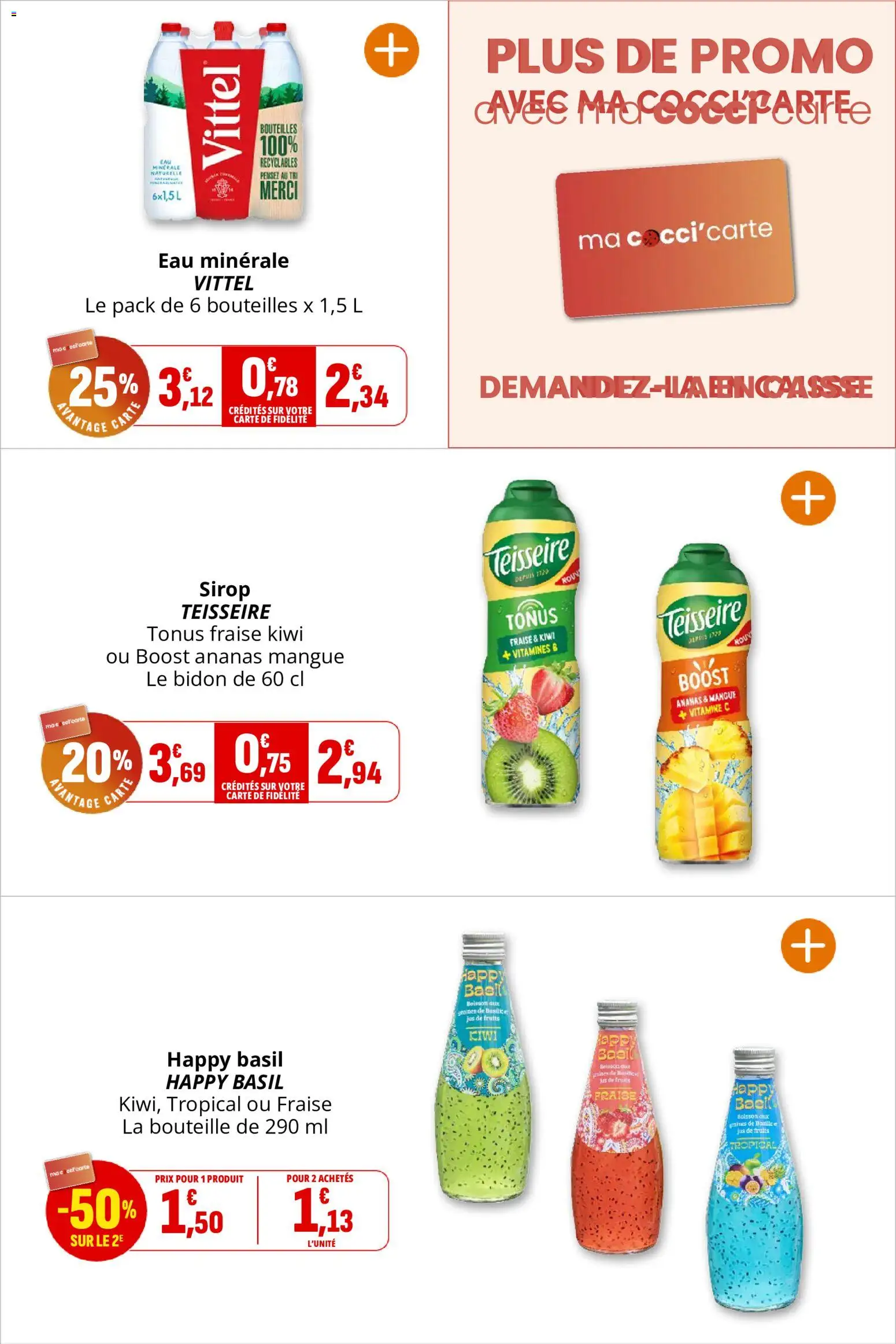 {H1} | Page: 31 | Produits: Eau minérale, Mangue, Vittel, Jus