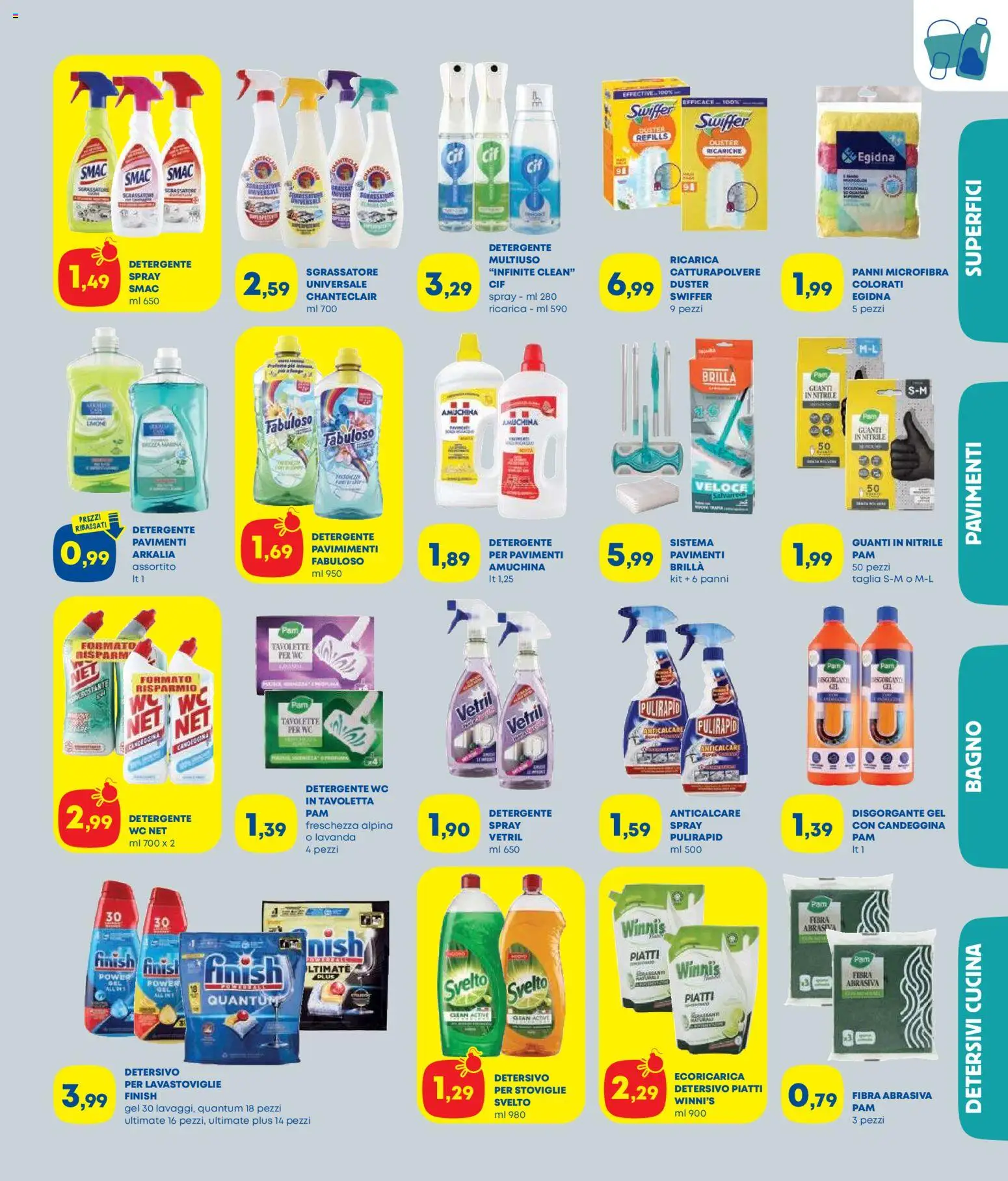 Volantino Panorama del 16/07/2026 | Pagina: 7 | Prodotti: Detergente, Sgrassatore, Guanti, Lavanda