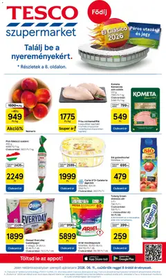 Tesco Szupermarket akciós újság - amely érvényes a következő dátumtól: 11.06.2026