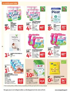Auchan - Prévisualisation de LAIT 3 COMBIOTIC BIO HIPP, De 10 mois à 3 ans 25g valide à partir de 25/08/2026 | Page: 24 | Produits: Candia, Coton, Dessert, Lait