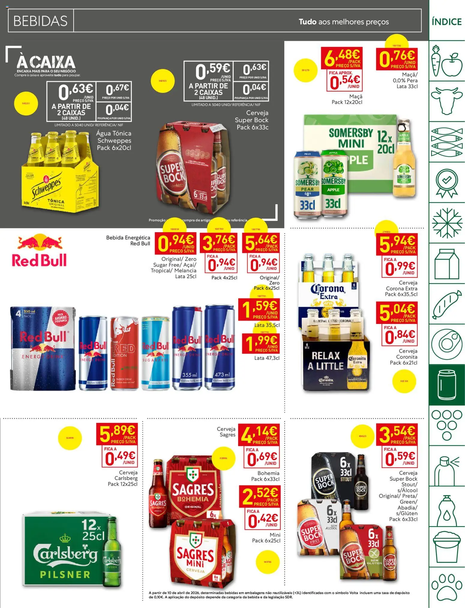 Recheio folheto │ válido de 18/08/2026 | Página: 25 | Produtos: Agua, Corona Extra, Bebidas, Cerveja