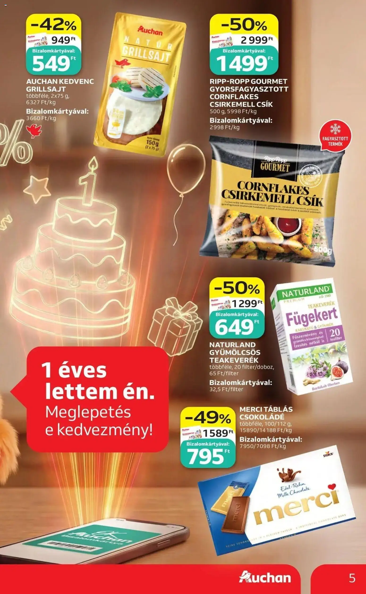 Auchan akciós ujság - amely érvényes a következő dátumtól: 30.04.2026 | Oldal: 5