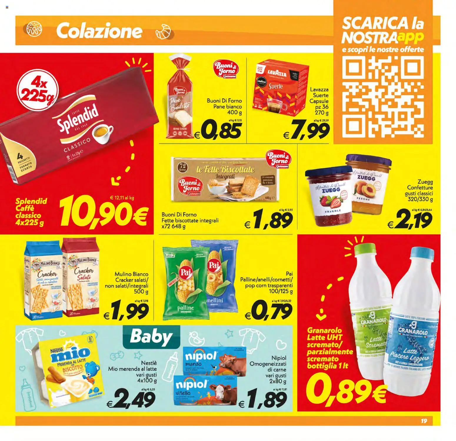 Volantino SuperConveniente del 21/07/2026 | Pagina: 19 | Prodotti: Pane, Manzo, Vitello, Lavazza