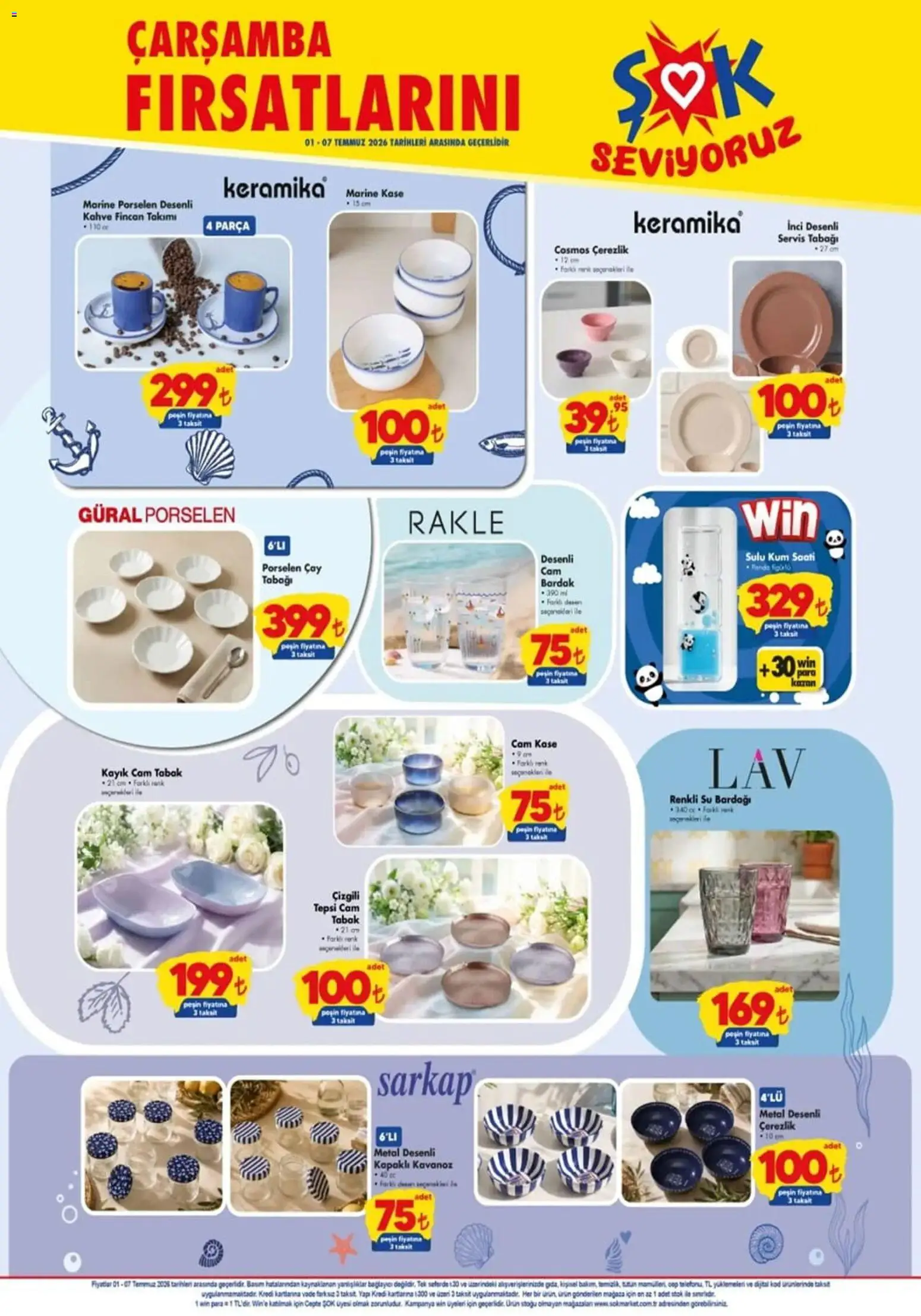 Şok Market Katalog - 01 Temmuz 2026 tarihinden itibaren geçerlidir | Sayfa: 2 | Ürünler: Kaşe, Su, Tepsi, Su bardağı