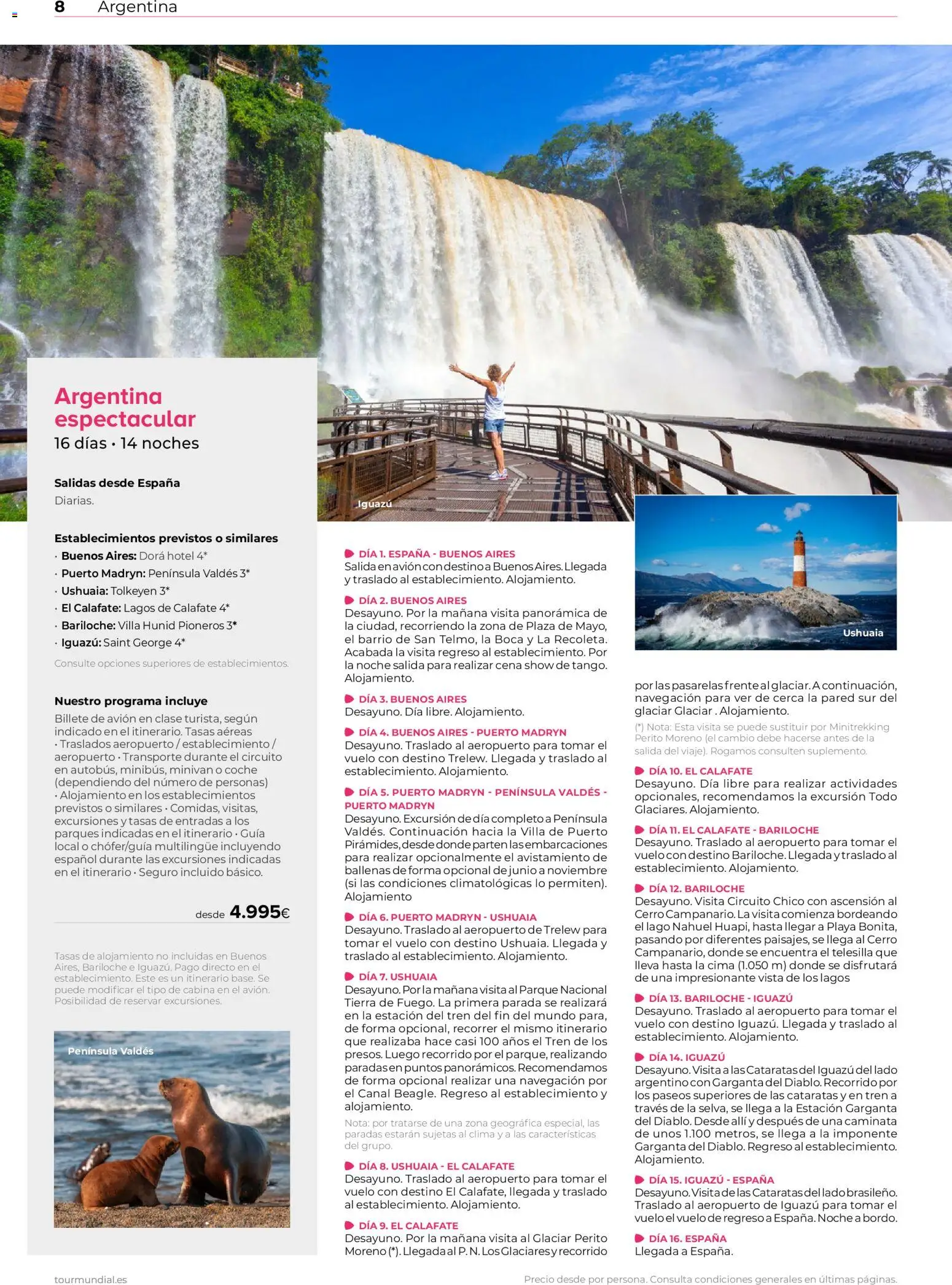 Viajes El Corte Inglés Argentina y Brasil │ válido desde el 01/06/2026 | Página: 8 | Productos: Navegación, Tierra