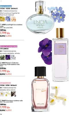 Oriflame katalog Jul 2026 - pregled Oriflame kataloga - važi od 24.06.2026 | Strana: 34 | Proizvode: Toaletna voda, Voda, Ulje