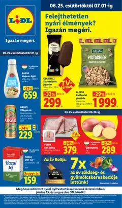 Lidl akciós újság - amely érvényes a következő dátumtól: 25.06.2026
