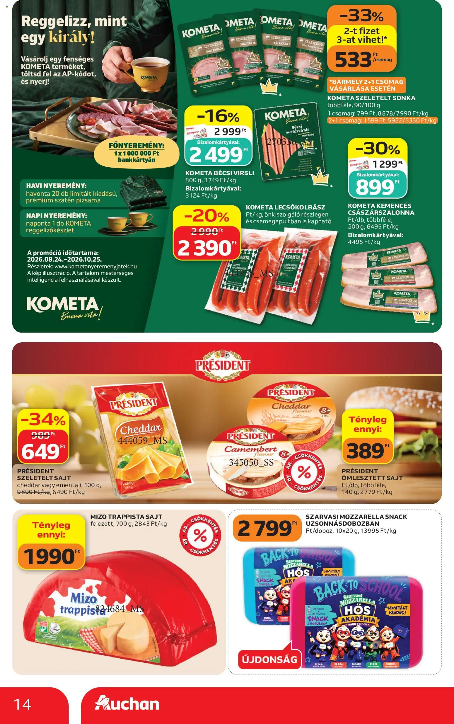 Auchan akciós ujság - amely érvényes a következő dátumtól: 2026.09.03. | Oldal: 14