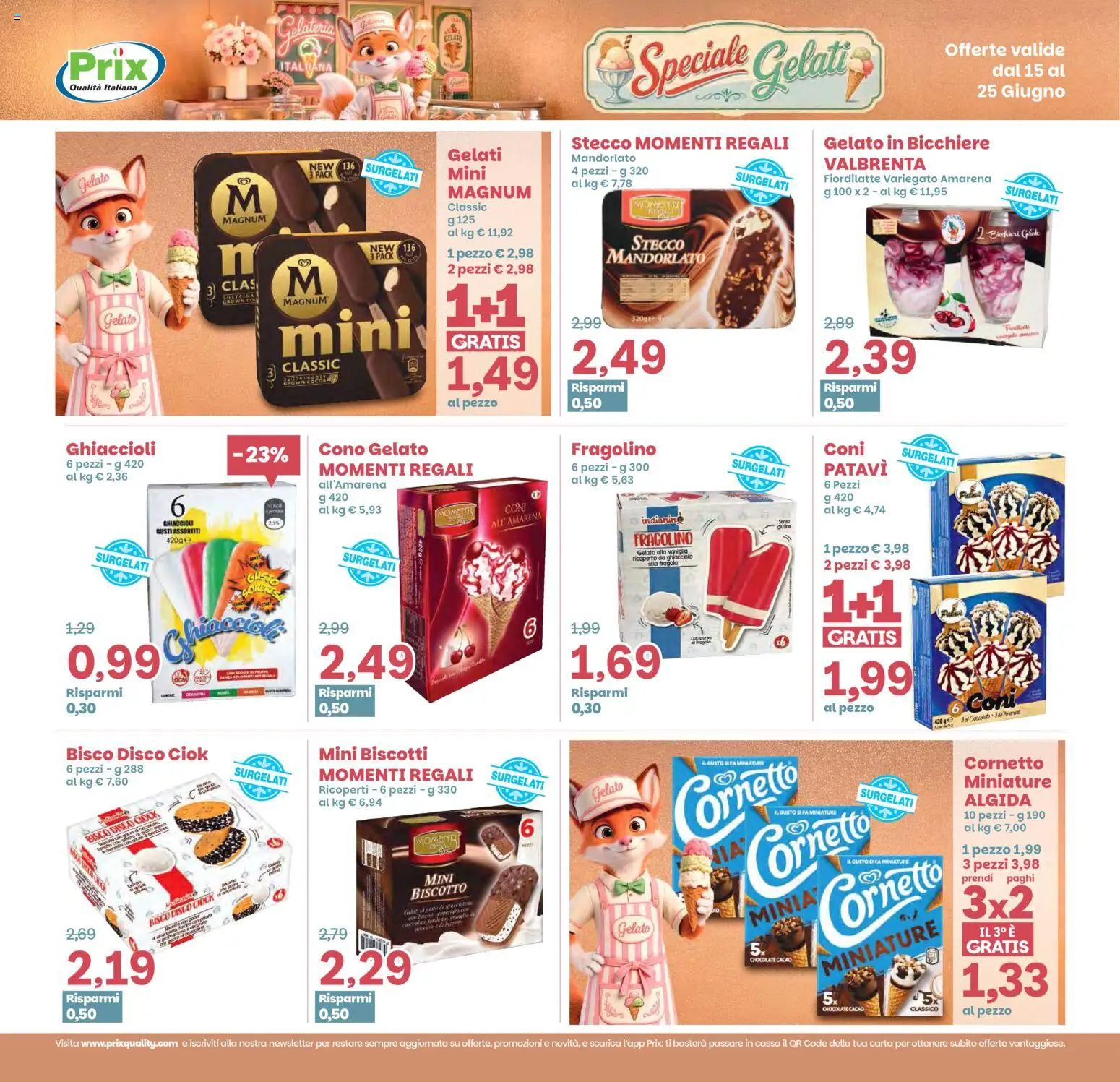 Volantino Prix del 15.06.2026 | Pagina: 13 | Prodotti: Biscotti, Disco, Cacao, Amarena