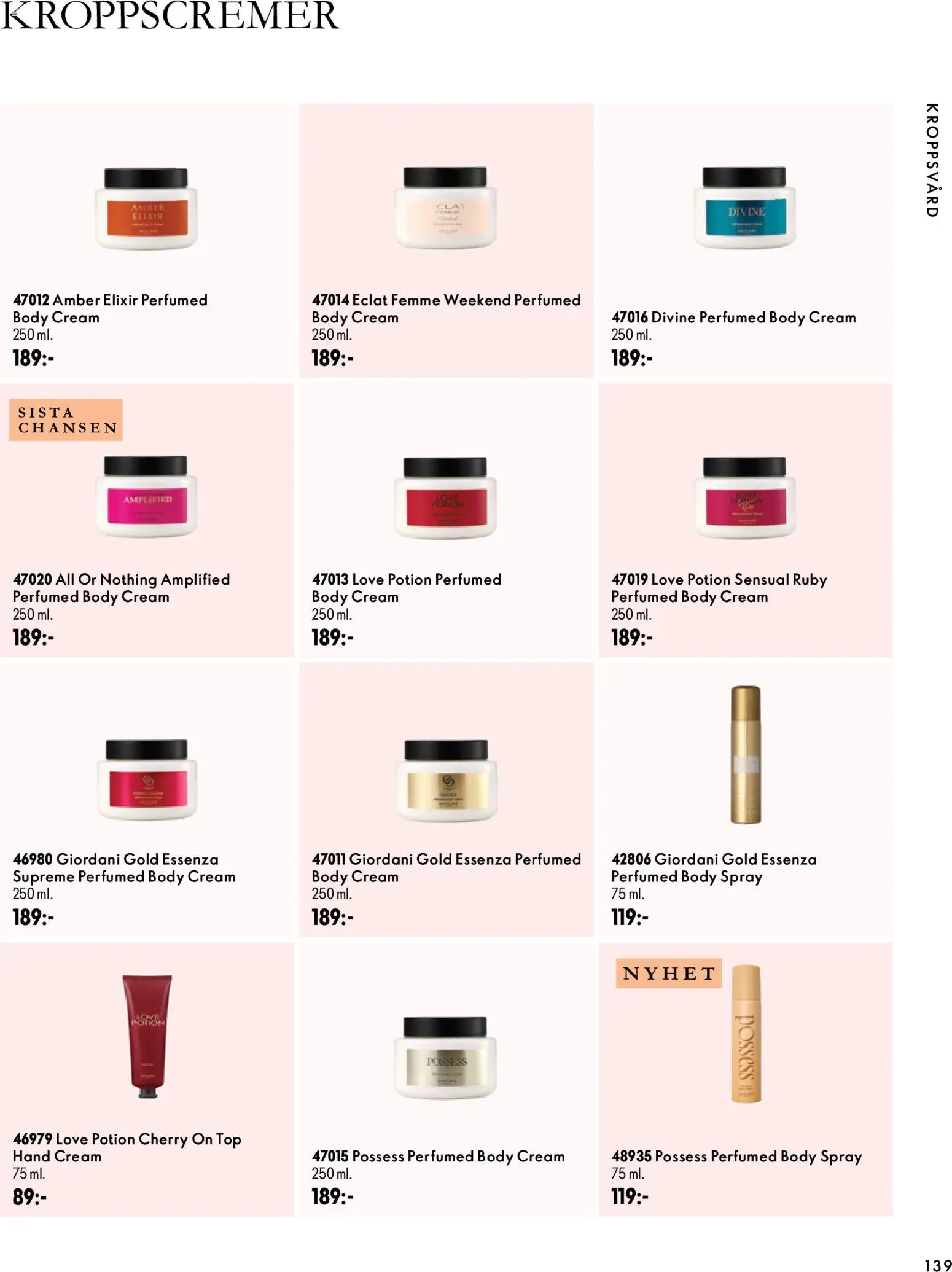 Oriflame reklamblad aktuell från 07/10/2026 | Sida: 139