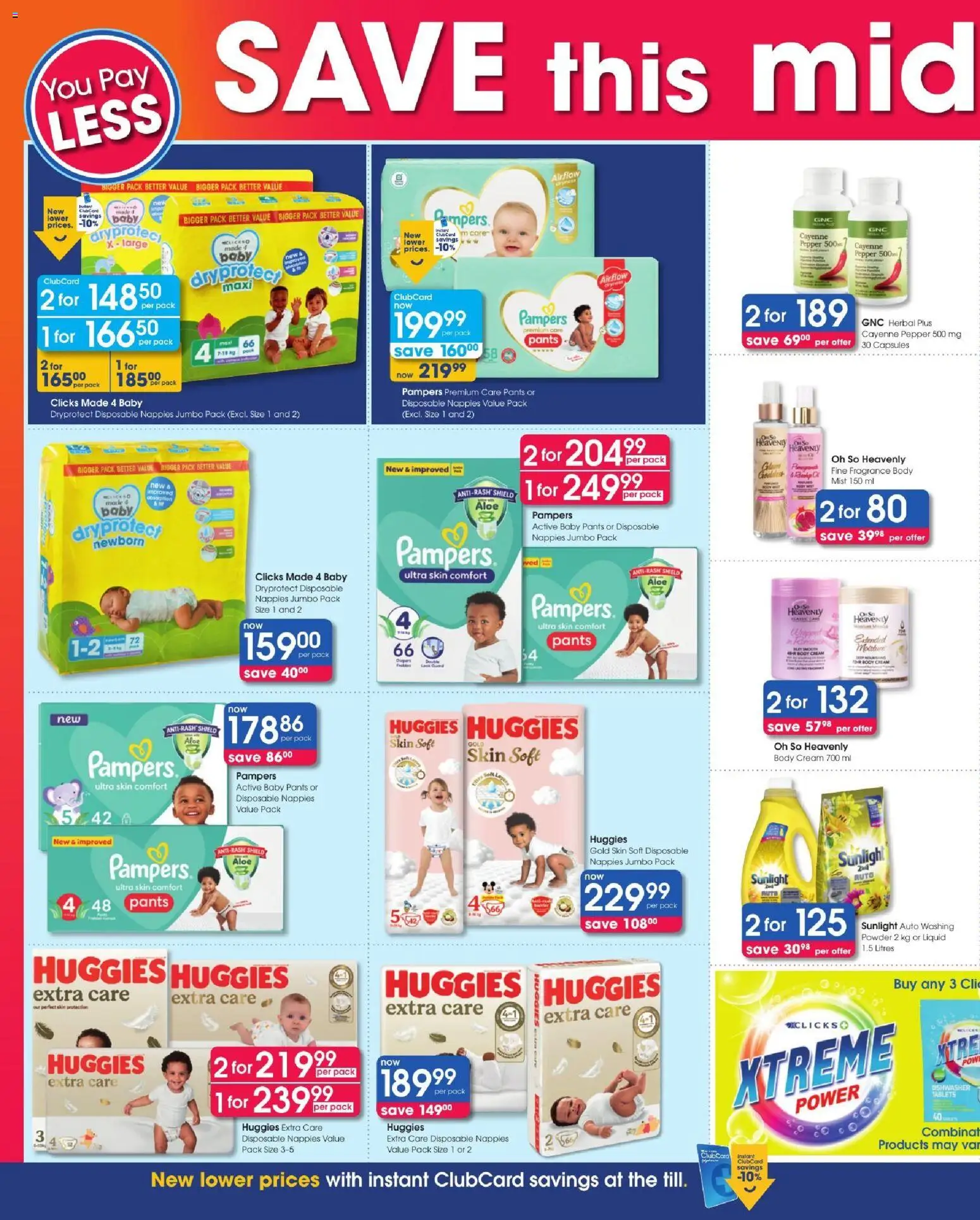 New Clicks catalogue – valid from 08/10/2026 | Page: 12 | Products: Dishwasher, Fragrance, Cream, Body cream