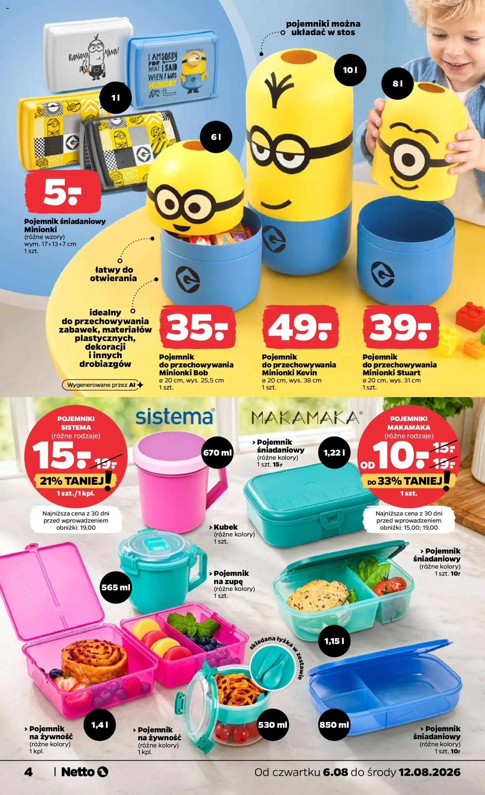 Netto gazetka od czwartku NonFood od 06.08.2026 | Strona: 4 | Produkty: Bób