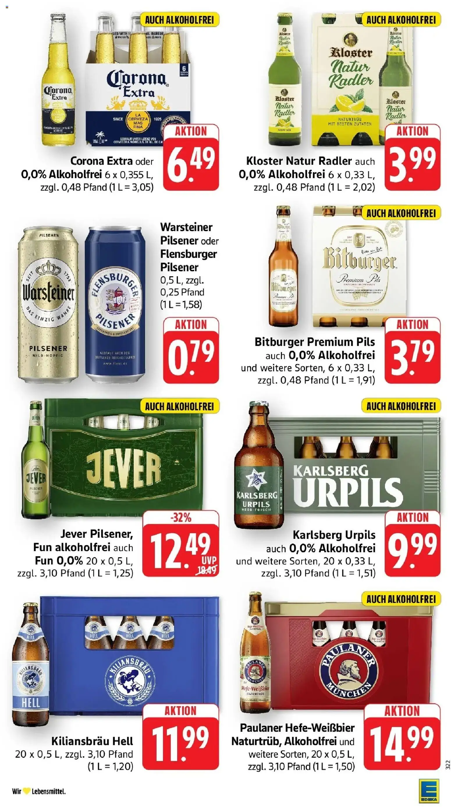 Edeka Prospekt Neunkirchen-Wellesweiler (ab 31.08.2026) » Angebote Online | Seite: 33 | Produkte: Bitburger, Flensburger, Warsteiner, Paulaner