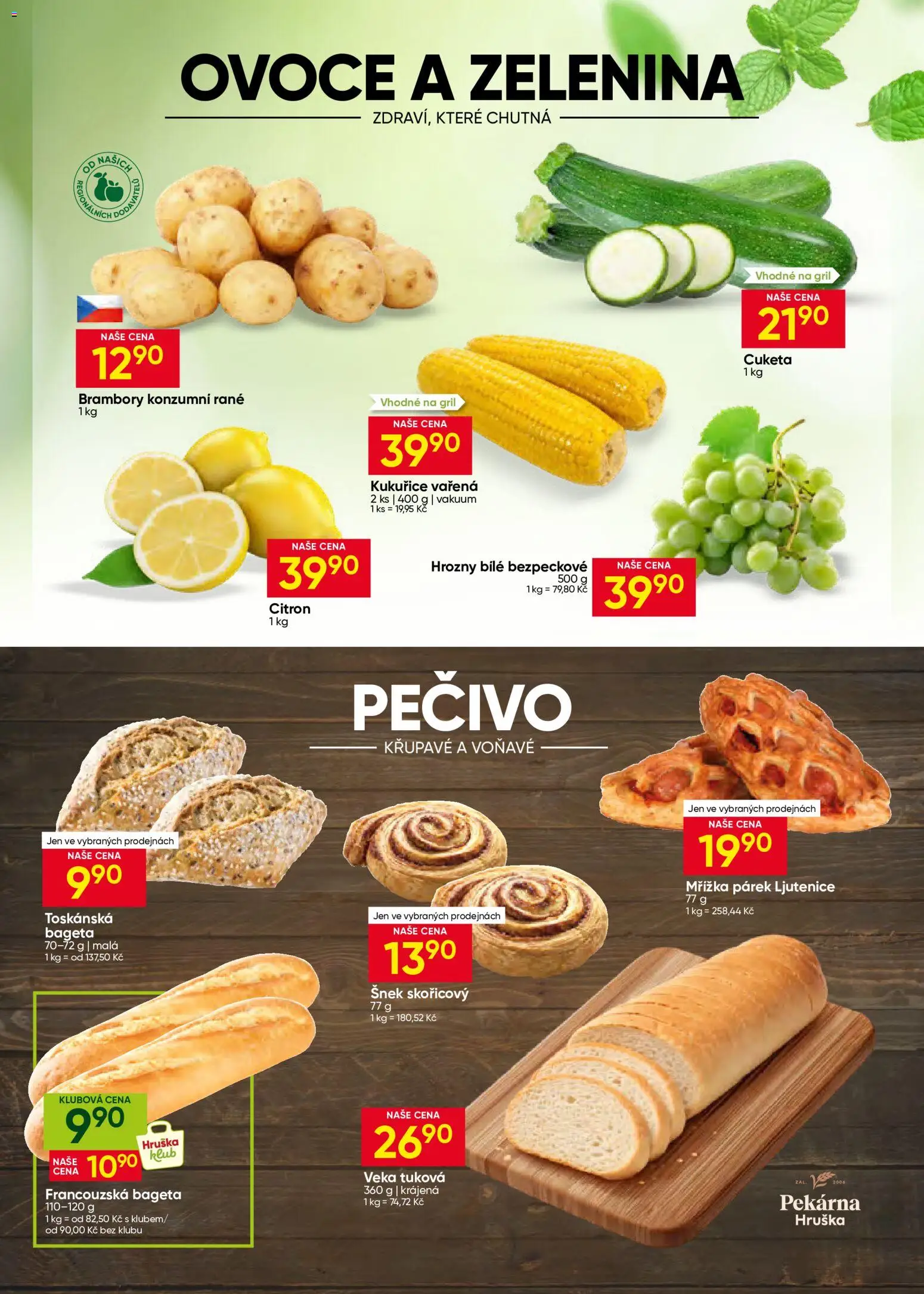 Hruška leták od 19.08.2026 | Strana: 4 | Produkty: Ovoce a zelenina, Veka, Pečivo, Hrozny