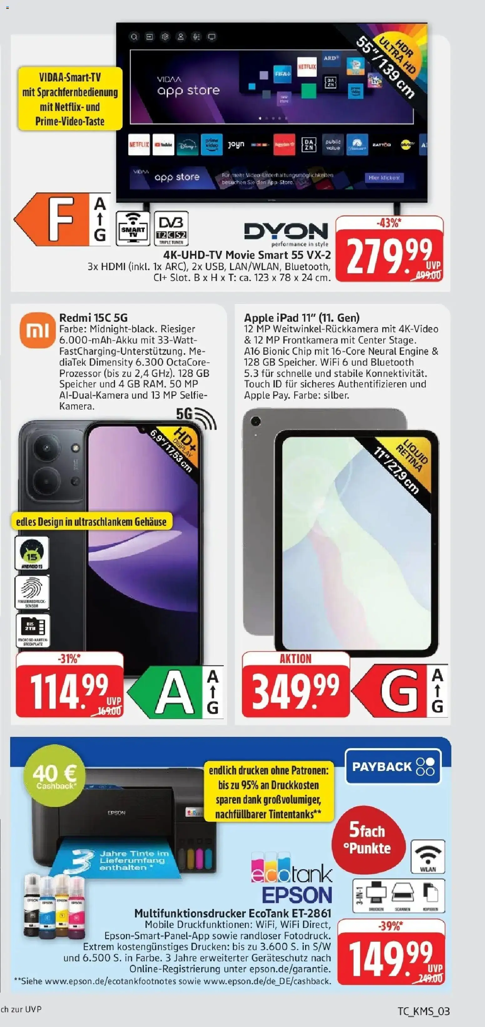Edeka Prospekt Mainz-Weisenau (ab 10.08.2026) » Angebote Online | Seite: 79 | Produkte: Epson, Ipad, Apple, Video