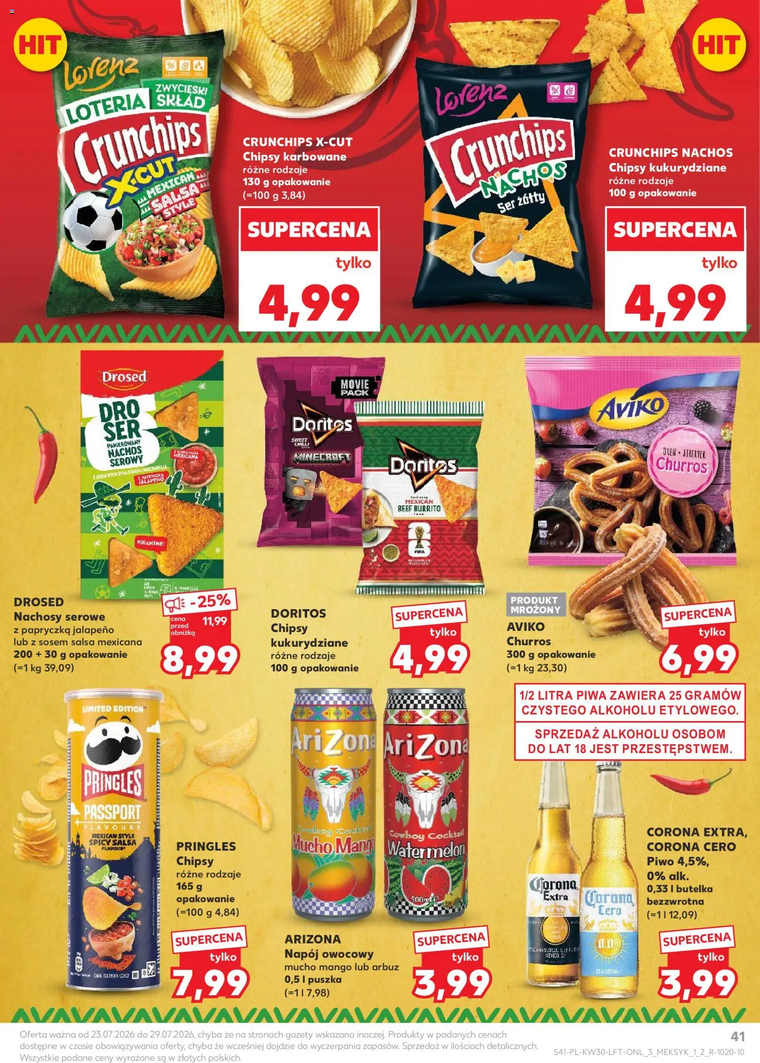 Kaufland Polsko leták od 23.07.2026 | Strana: 41 | Produkty: Mango, Doritos, Airfryer, Chipsy