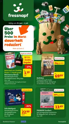 Fressnapf Prospekt ab 25.06.2026 gültig