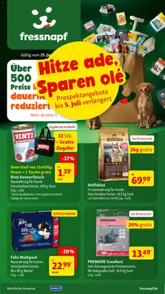 Fressnapf Prospekt ab 25.06.2026 gültig