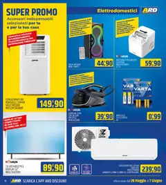 Anteprima del volantino ARD Discount volantino valido a partire dal 28.05.2026 | Pagina: 18 | Prodotti: Telecomando, Altoparlante, Compressore, Condizionatore portatile