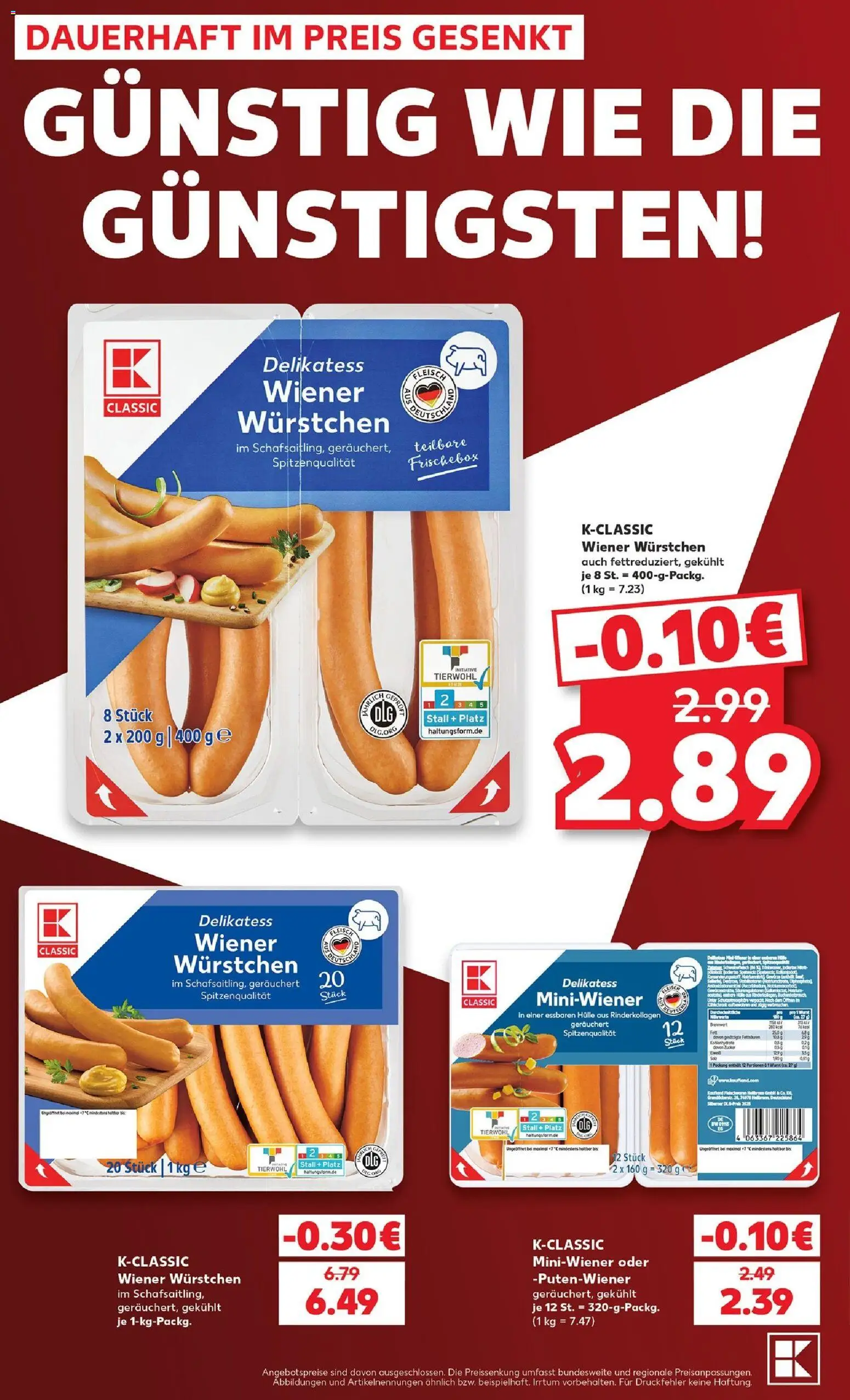 Kaufland Prospekt – gültig ab 12.10.2026 | Seite: 4 | Produkte: Hülle, Wiener wurstchen, Wurst, Fleisch