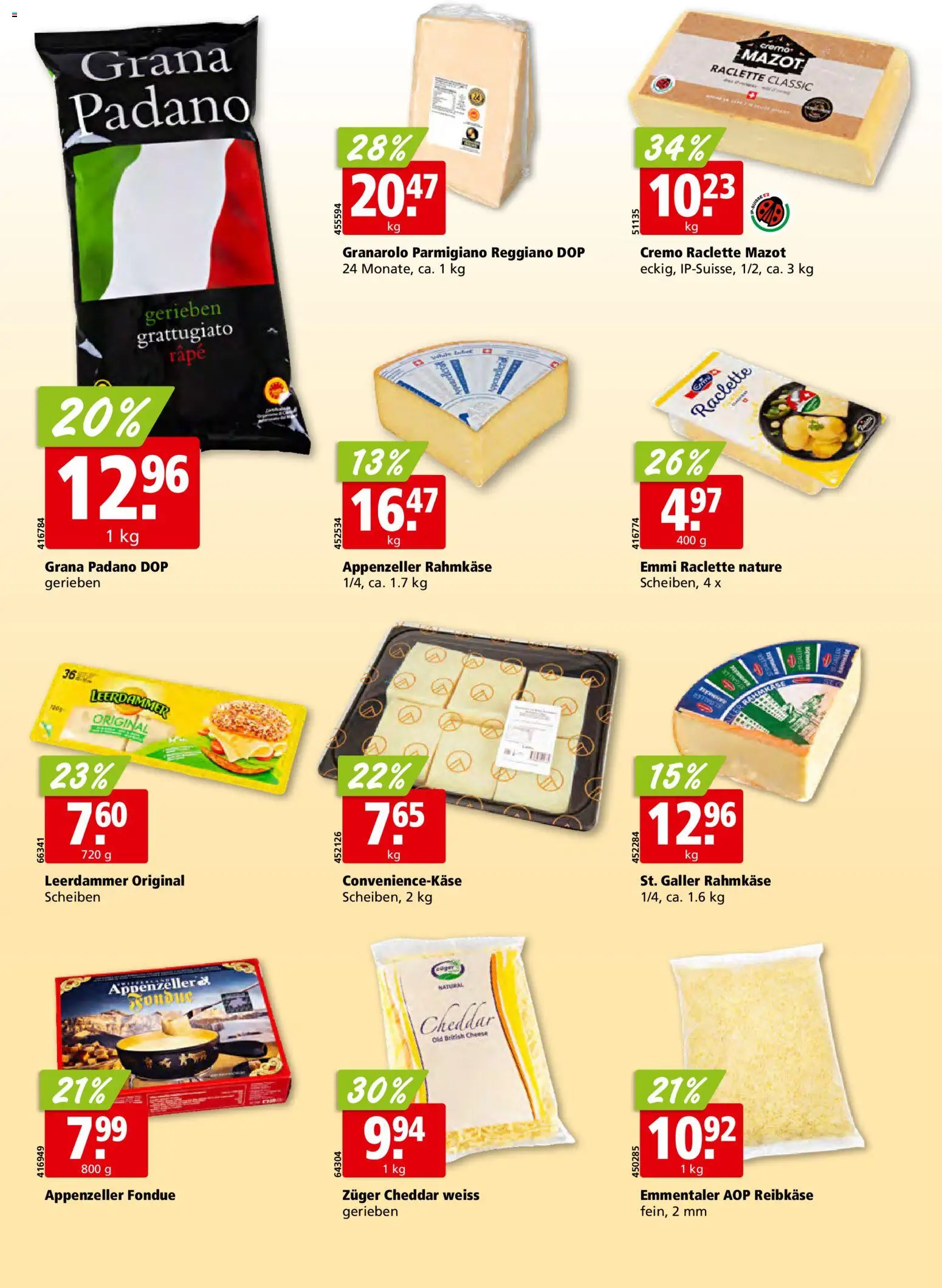 Aligro aktionen – gültig ab 19.10.2026 | Seite: 16 | Produkte: Grana Padano, Raclette, Fondue