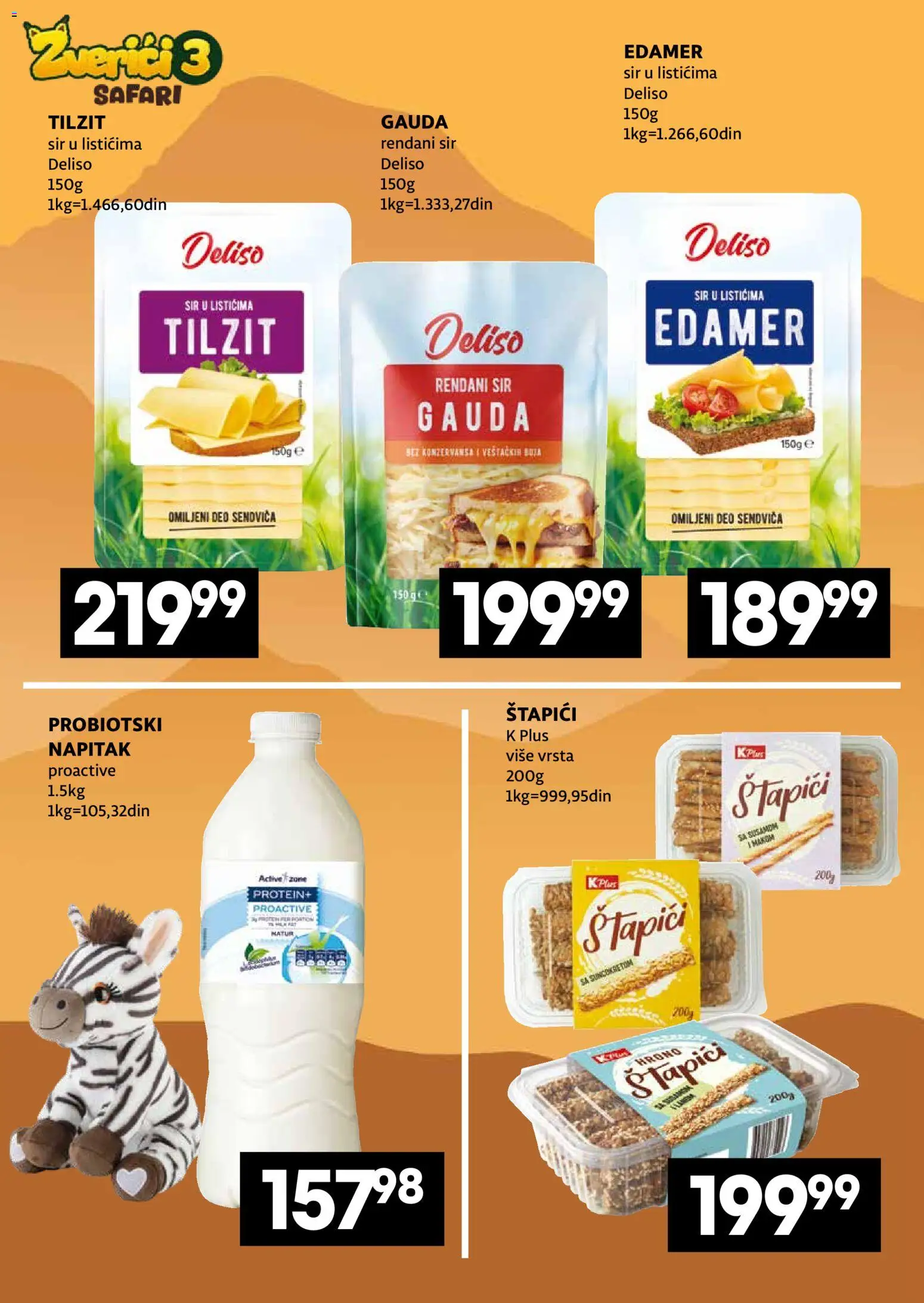 Idea katalog - važi od 11.05.2026 | Strana: 4 | Proizvode: Protein, Edamer, Sir