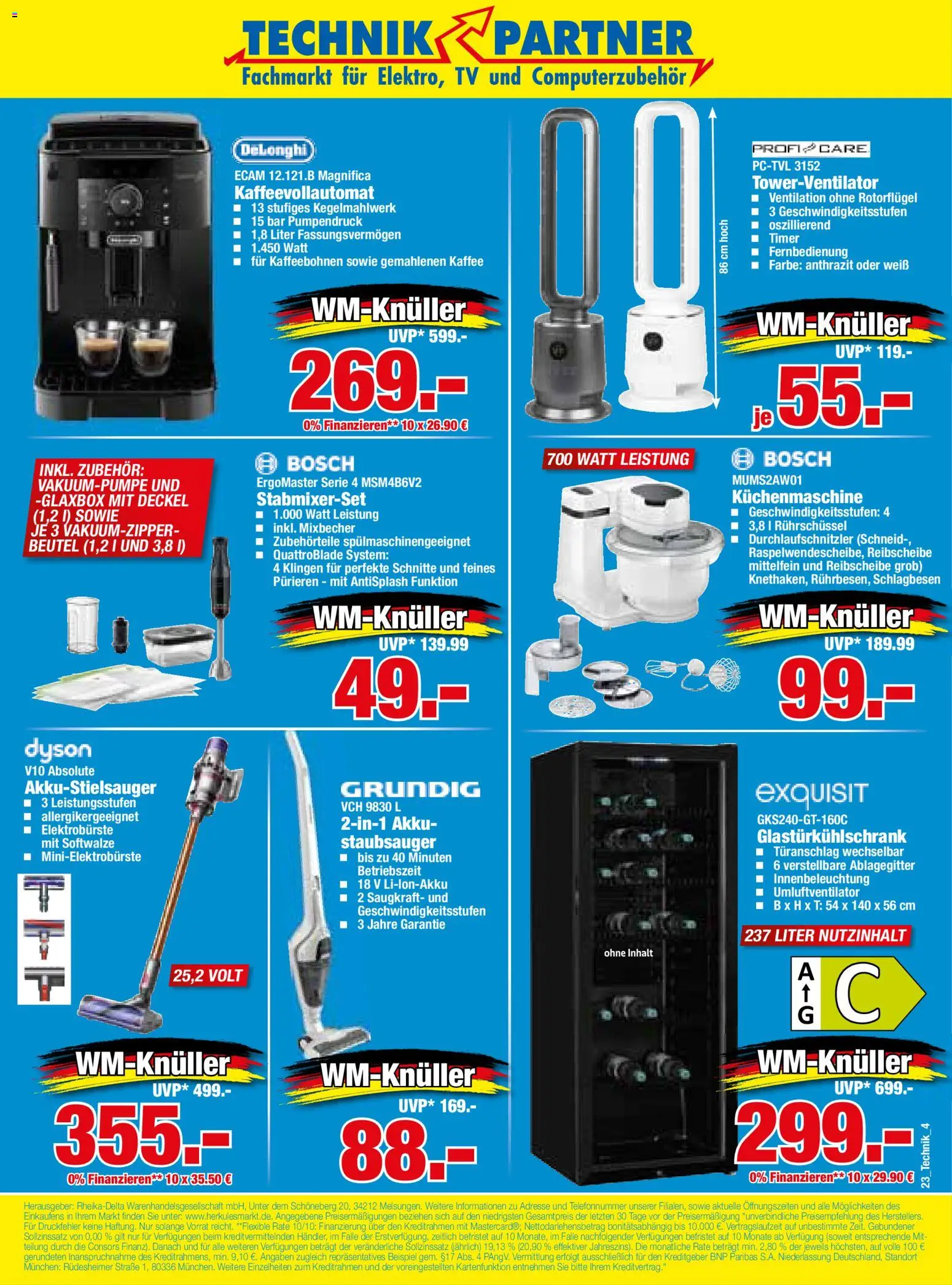 HERKULES Technik Partner – gültig ab 01.06.2026 | Seite: 4 | Produkte: Dyson, Staubsauger, Kaffee, Kaffeevollautomat
