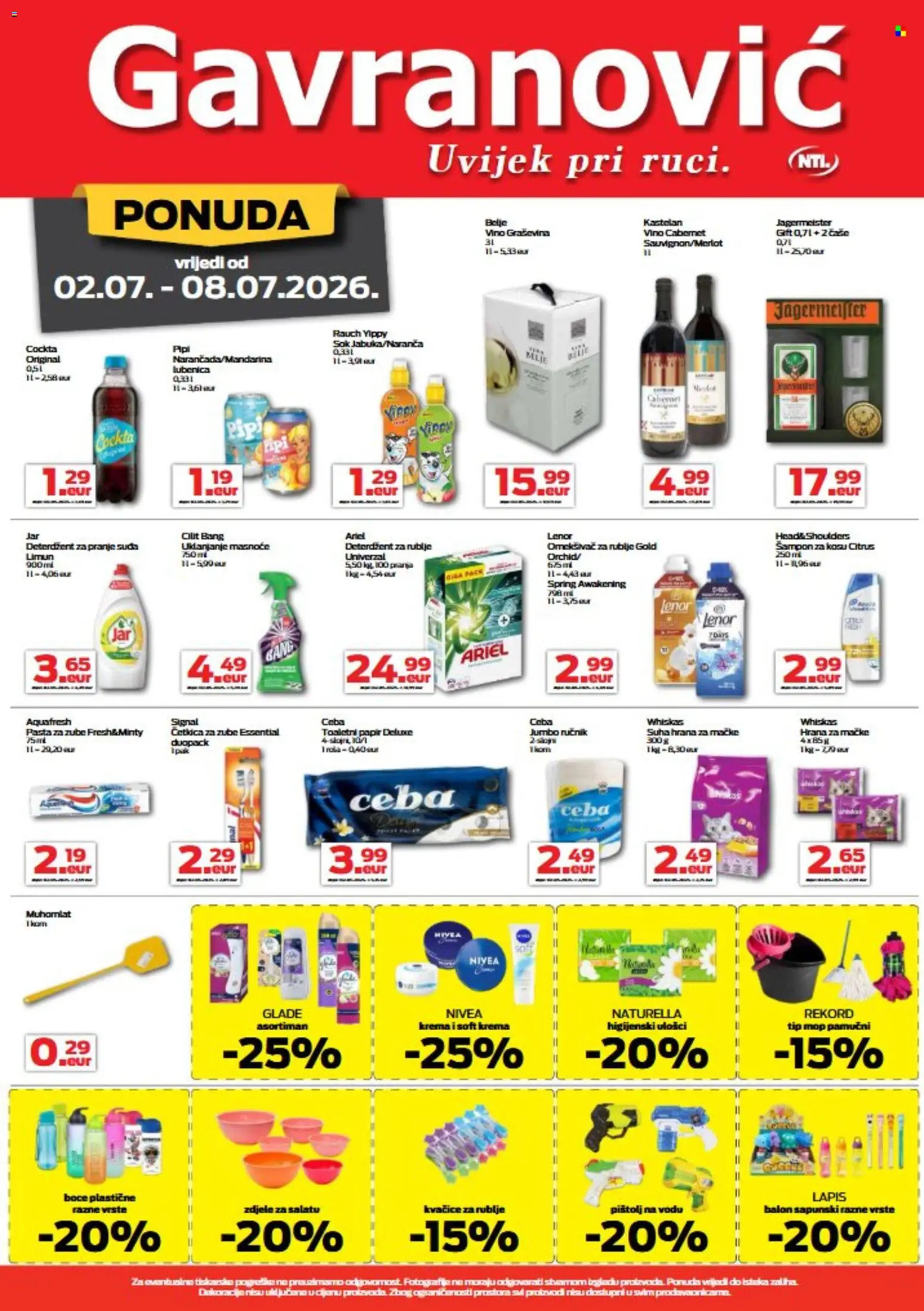 Gavranović katalog | vrijedi od 02.07.2026 | Stranica: 1
