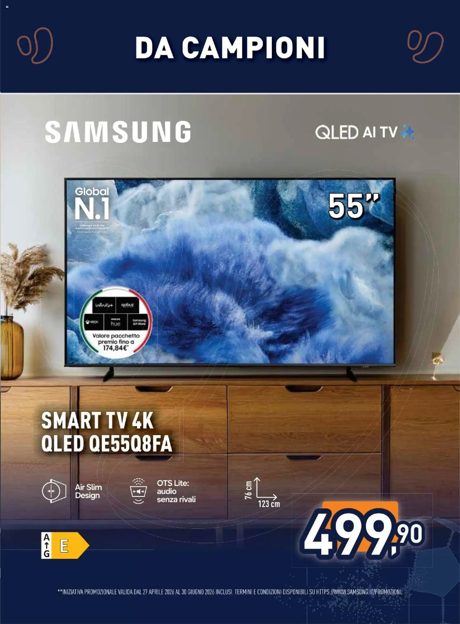 Volantino Unieuro del 11.06.2026 | Pagina: 5 | Prodotti: smart TV, Pesto, TV, Audio