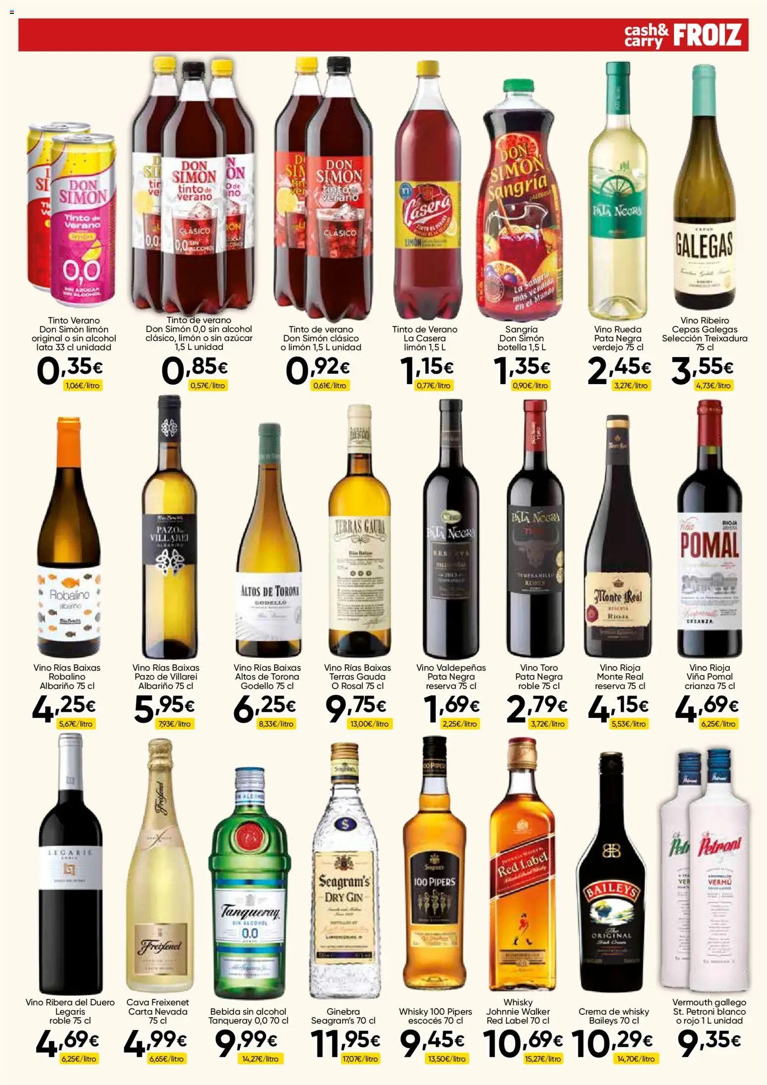 Froiz - Folleto Cash │ válido desde el 27/08/2026 | Página: 7 | Productos: Ginebra, Whisky, Azúcar, Alcohol