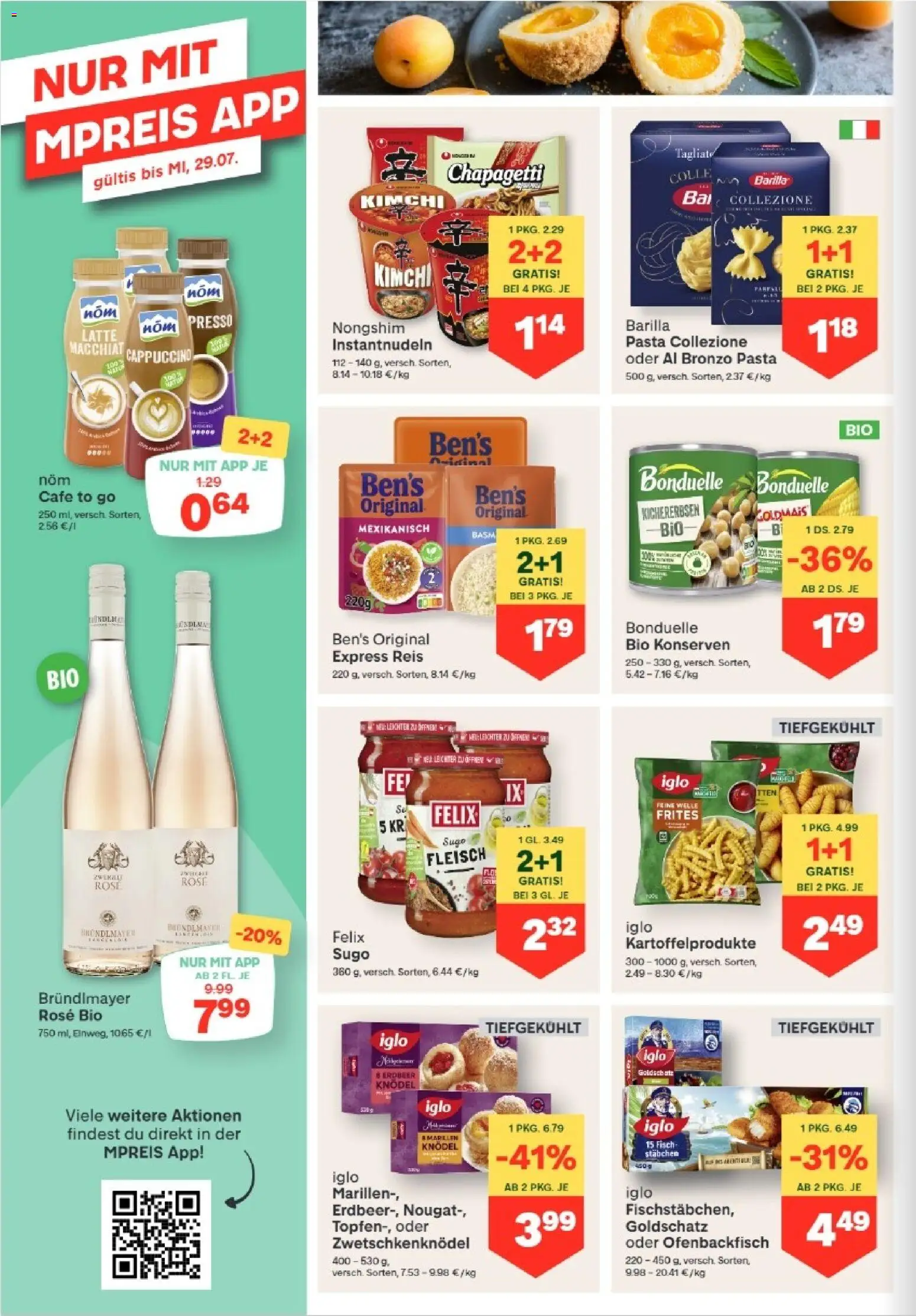 MPREIS Anras gültig ab 23.07.2026 | Seite: 12 | Produkte: Pasta, Reis, Fisch
