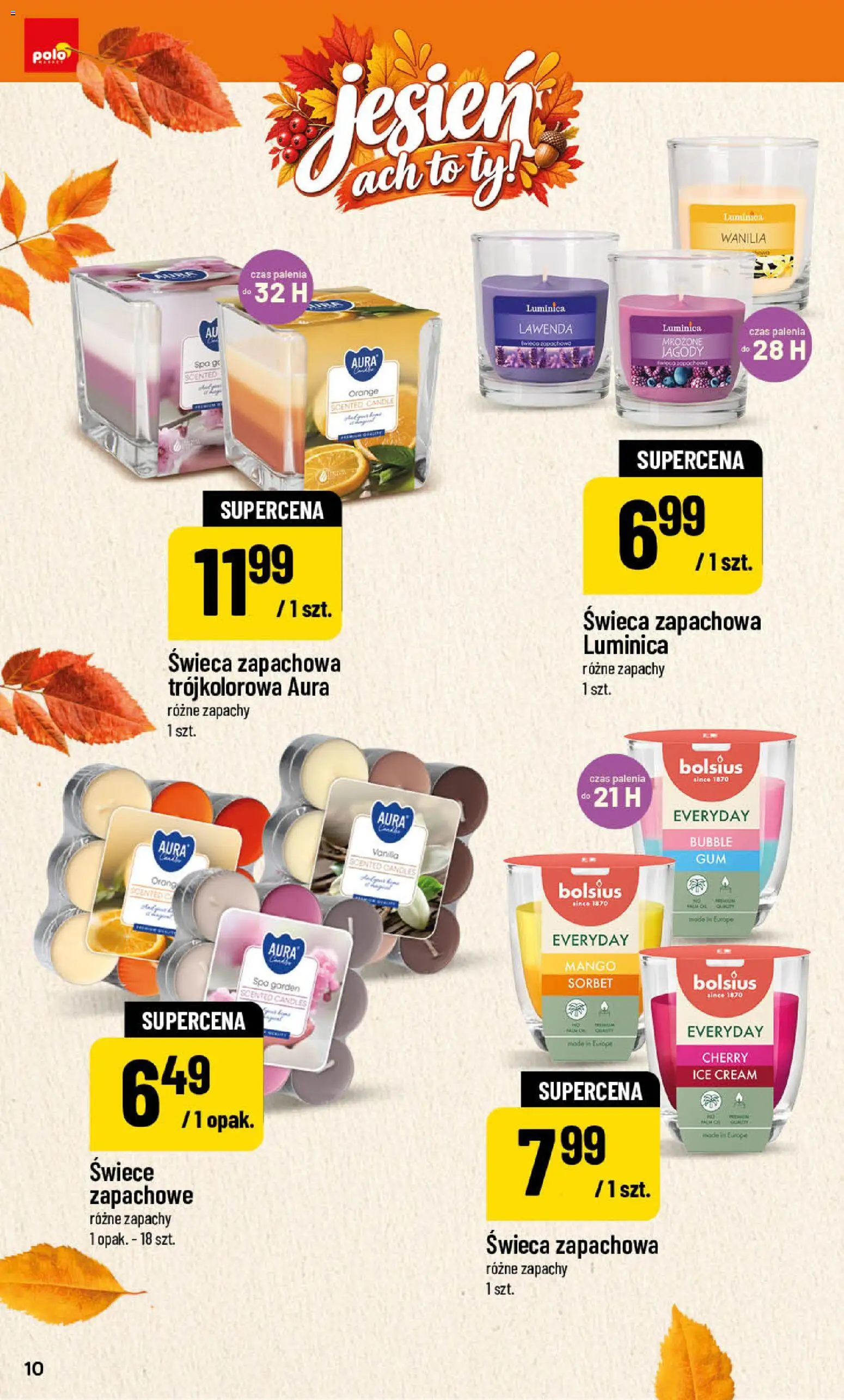 POLOmarket katalog - Jesień od 25.09.2026 | Strona: 10 | Produkty: Jagody, Świeca, Sorbet, Mrożone jagody