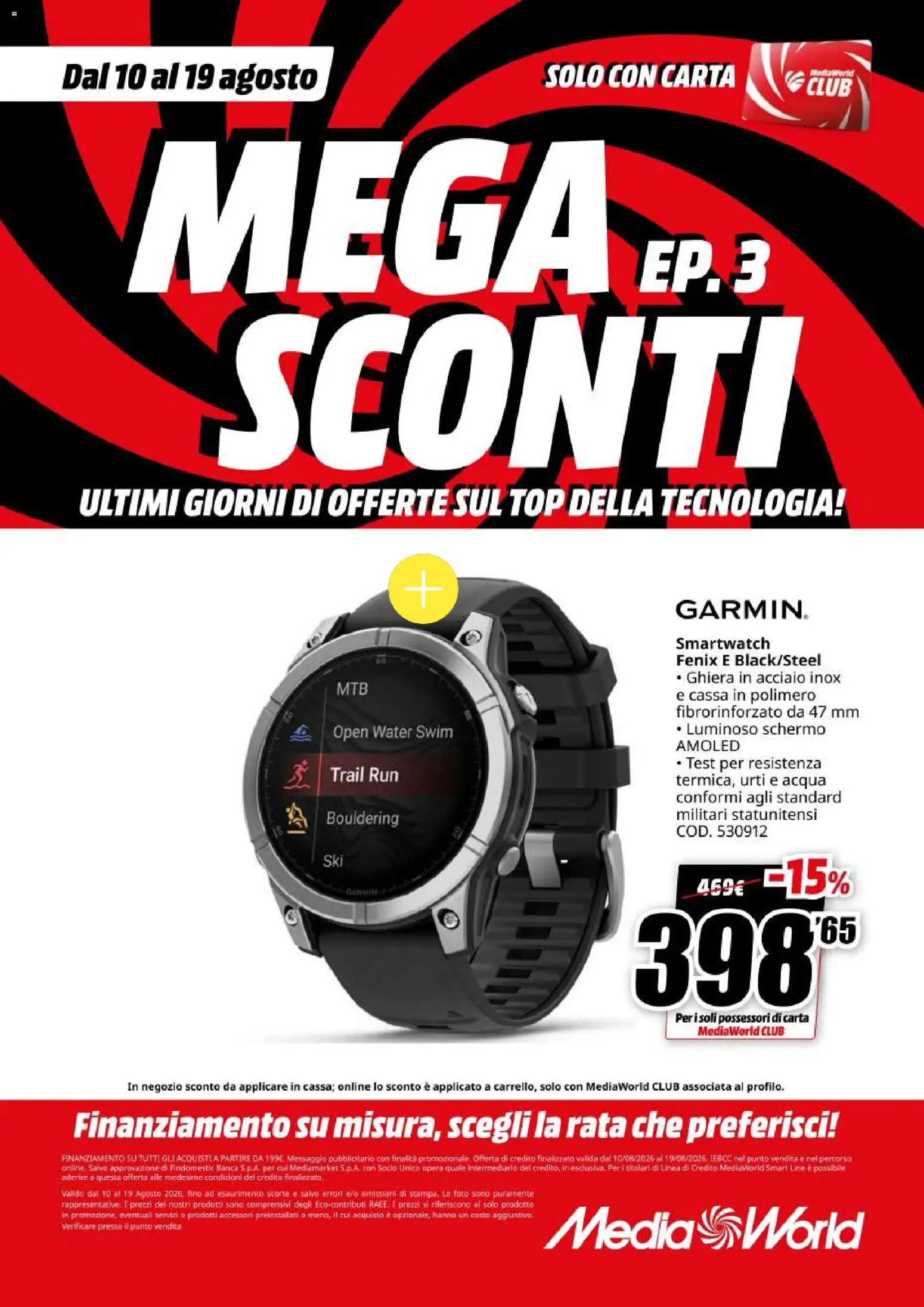 Volantino Media World del 10/08/2026 | Pagina: 9