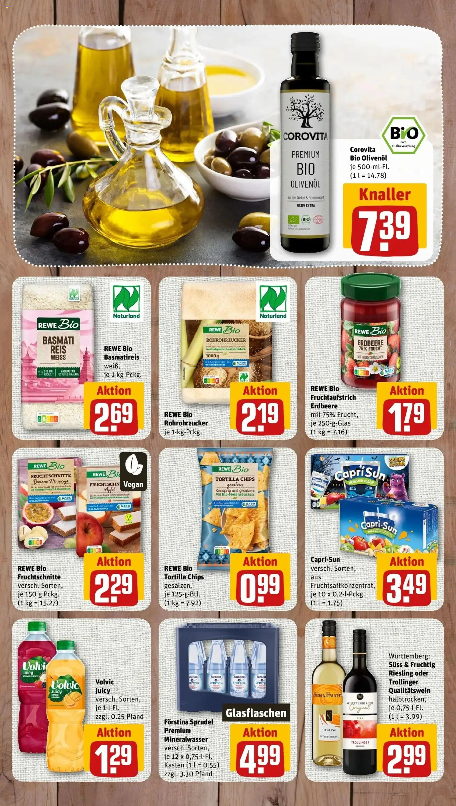 REWE Prospekt ab 05.10.2026 zum Blättern » Angebote | Seite: 7 | Produkte: Basmatireis, Mineralwasser, Chips, Eis