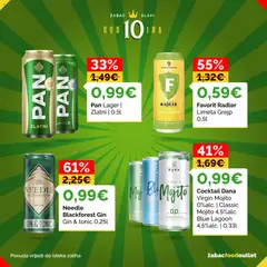 Žabac Katalog - Pregled kataloga iz trgovine Žabac, vrijedi od 01.06.2026 | Stranica: 15 | Proizvodi: Radler, Tonic, Pan, Limeta