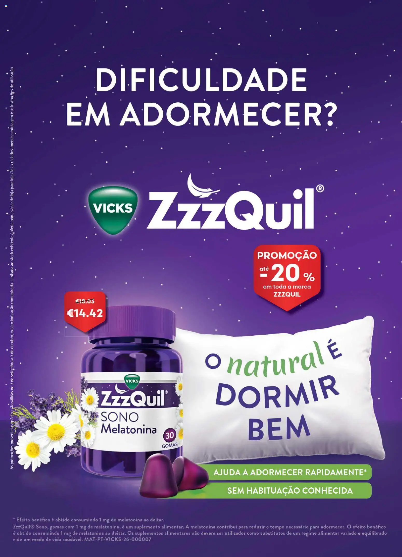 Auchan Revista Longevidade e Especial Bebe │ válido de 02/09/2026 | Página: 43 | Produtos: Melatonina, Gomas