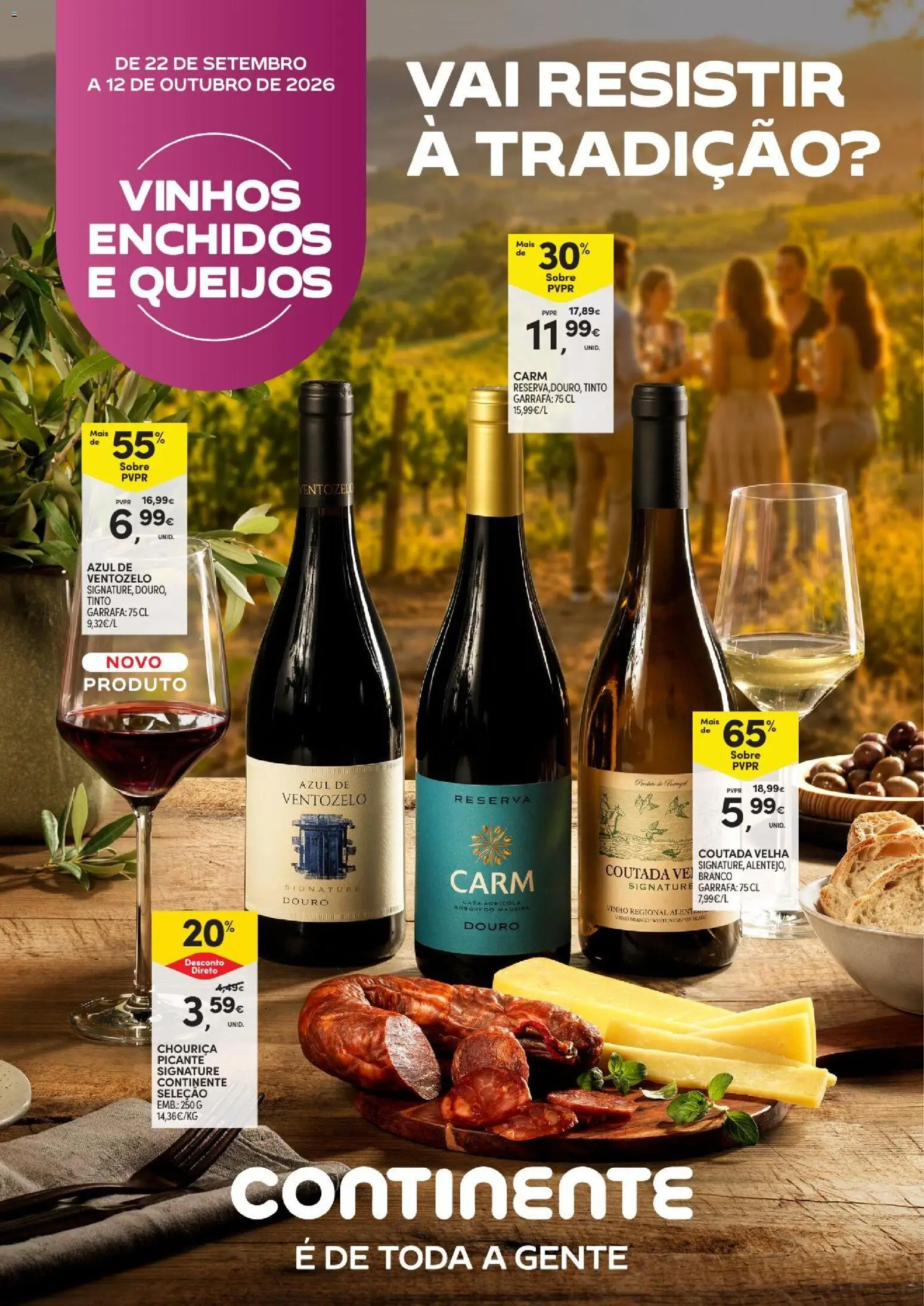 Continente Açores Vinhos, Enchidos e Queijos │ válido de 22/09/2026 | Página: 1 | Produtos: Vinho