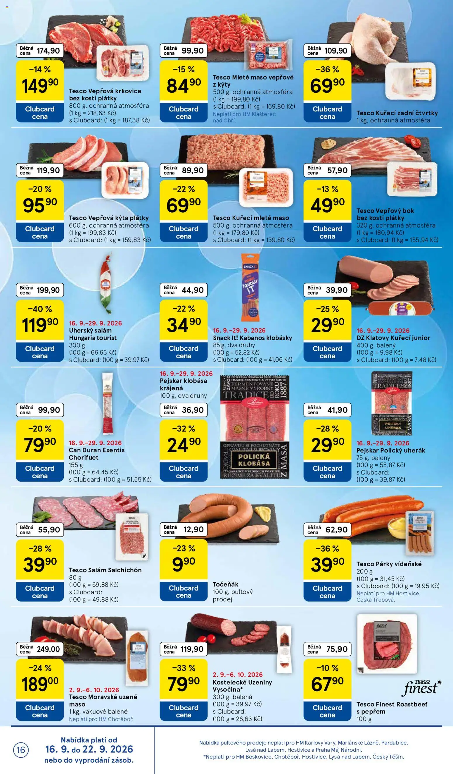 Tesco leták - Hypermarket od 16.09.2026 | Strana: 16
