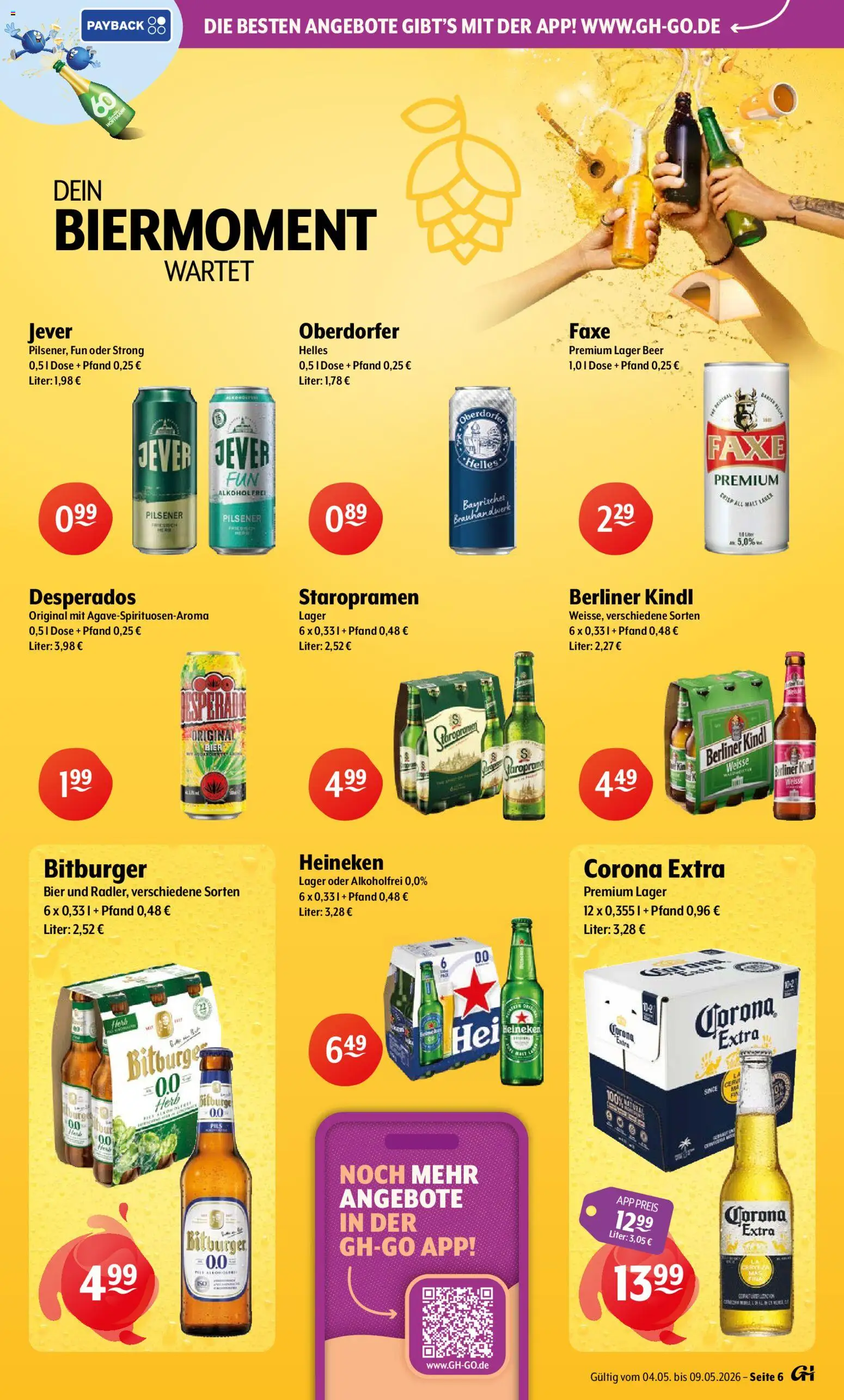 Getränke Hoffmann - Nordrhein - Westfalen – gültig ab 04.05.2026 | Seite: 6 | Produkte: Berliner, Bitburger, Heineken, Desperados