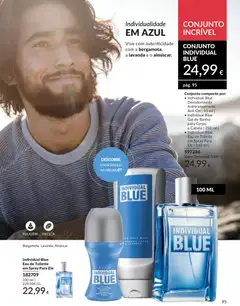 Pré-visualização Individual Blue Eau de Toilette em Spray Para Ele, Eau de Toilette em Spray Para Ele 100 ml válido de 01.05.2026 | Página: 95