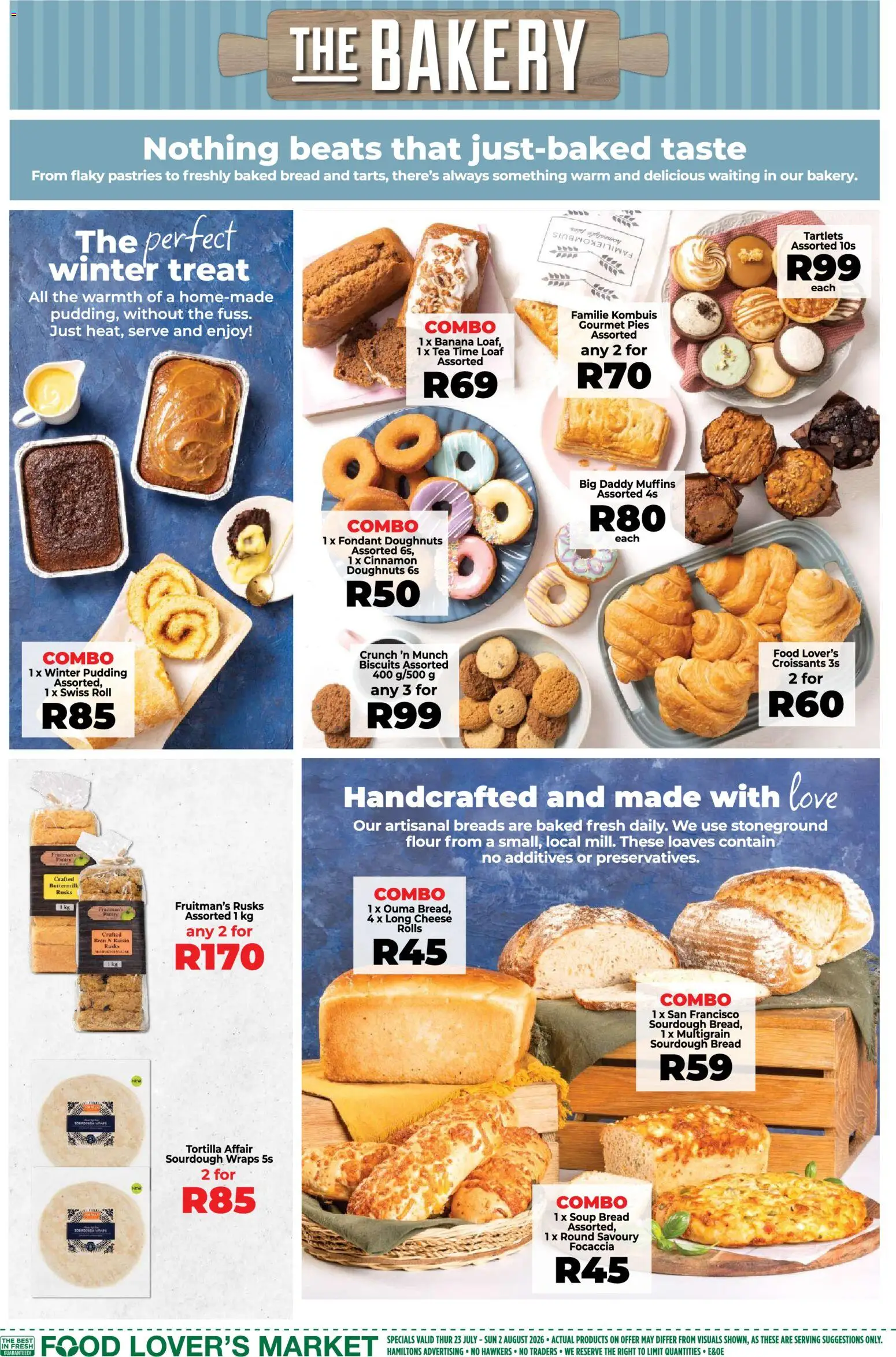 New Food Lover's Market catalogue – valid from 23/07/2026 | Page: 5 | Products: Muffins, Bakery, Cheese, Bread