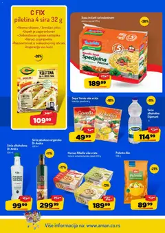 Aman katalog Super ponuda - pregled Aman kataloga - važi od 14.09.2026 | Strana: 24 | Proizvode: Palenta, Hummus, Sirće, Piletina