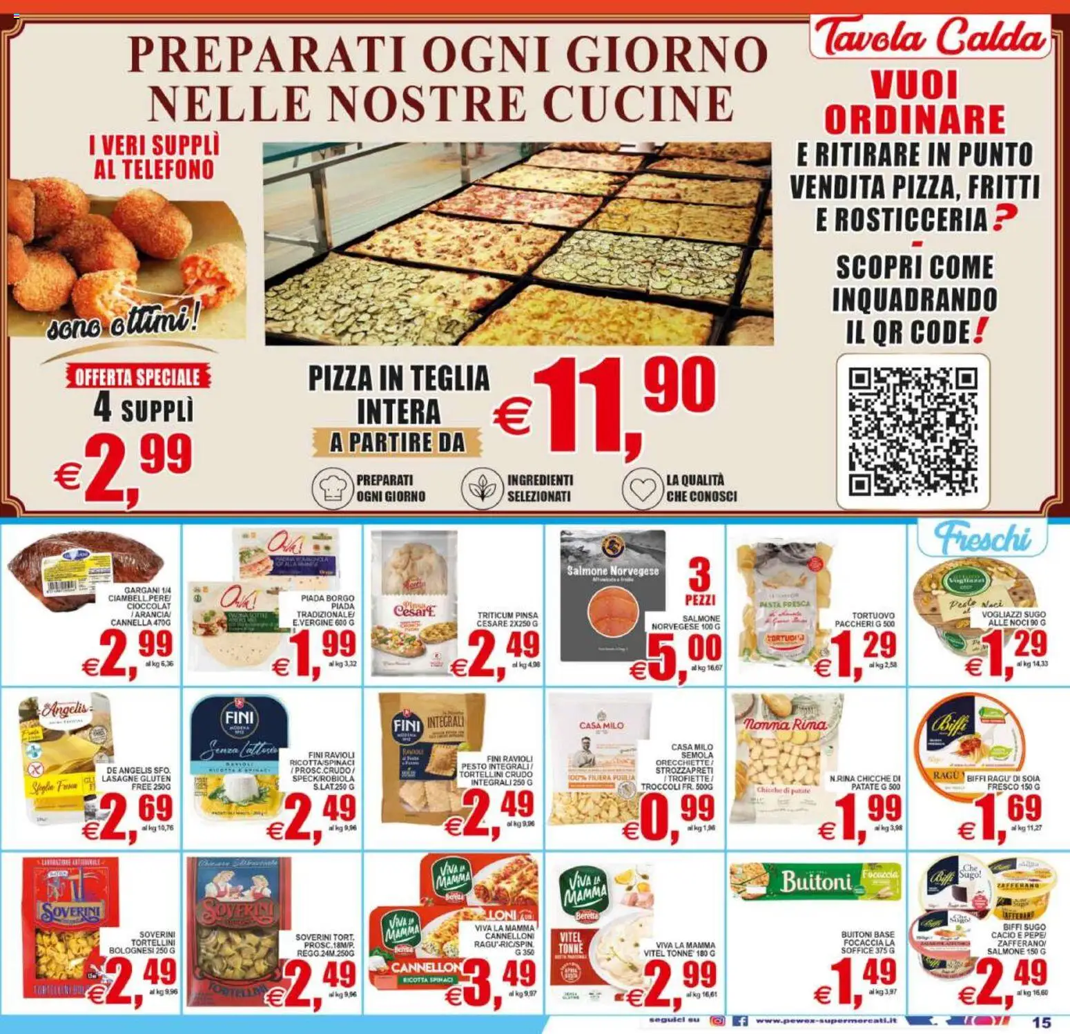 Volantino Pewex del 01/07/2026 | Pagina: 15 | Prodotti: Teglia, Pepe, Noci, Ricotta