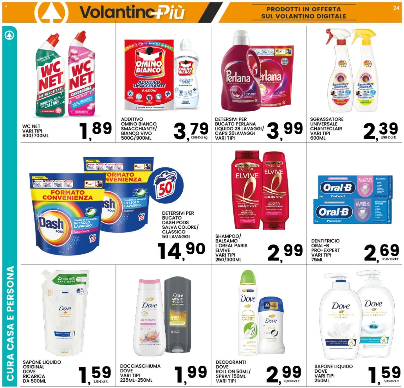 Volantino Interspar del 18.05.2026 | Pagina: 24 | Prodotti: Balsamo, Sapone, Dentifricio, WC