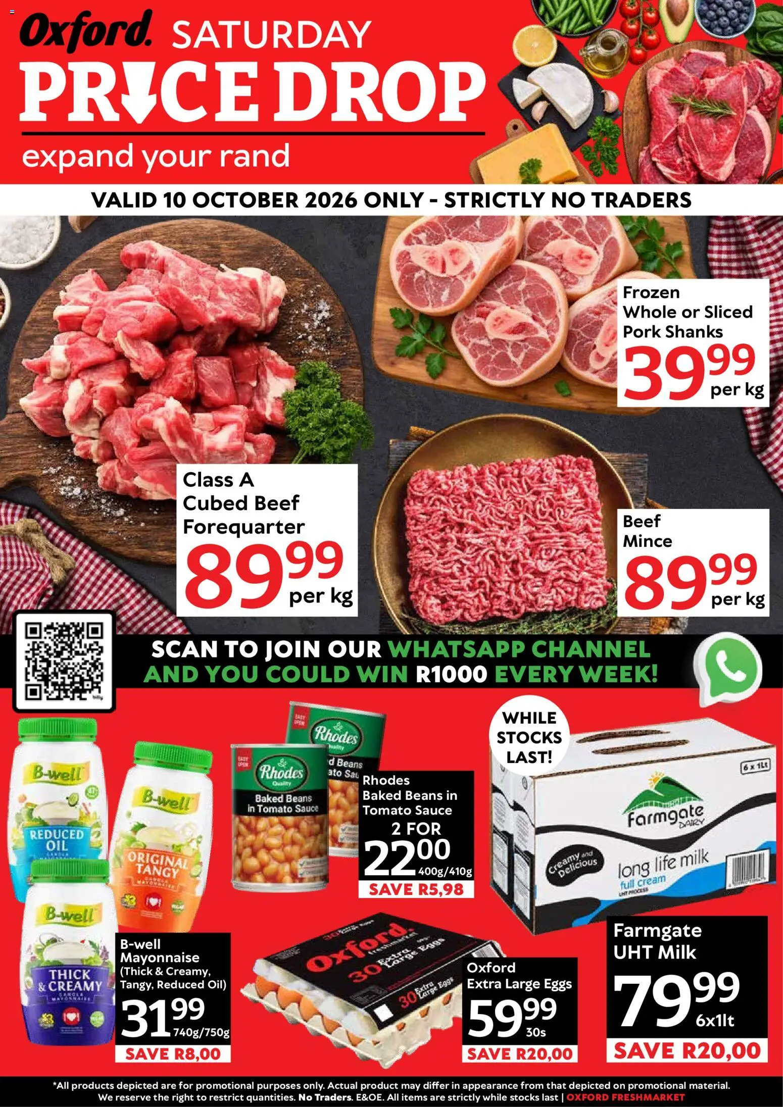 New Oxford Freshmarket catalogue – valid from 10/10/2026 | Page: 1 | Products: Baked beans, Milk, Beef, Cream