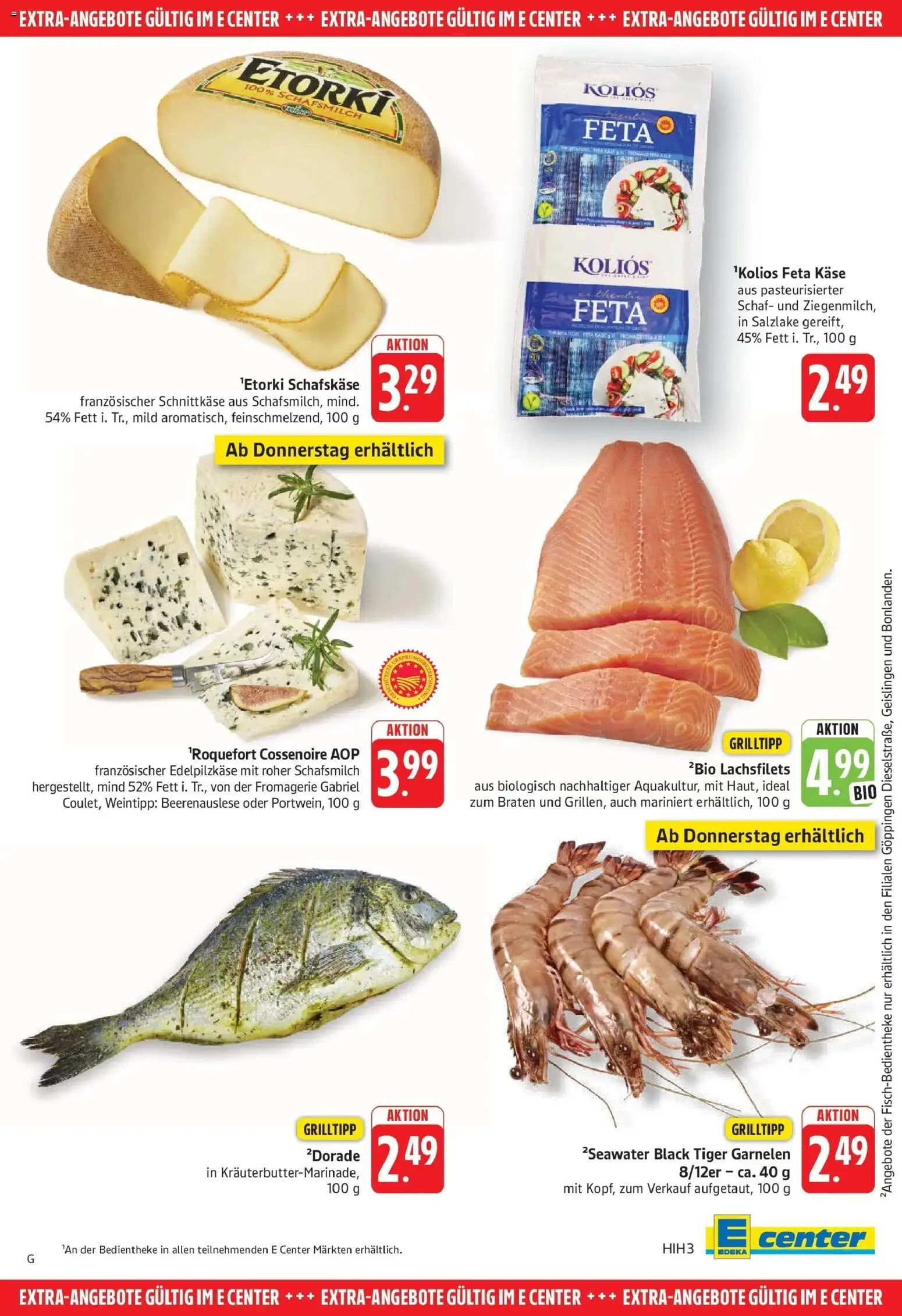Edeka Prospekt Göppingen (ab 24.08.2026) » Angebote Online | Seite: 23 | Produkte: Feta, Käse, Garnelen, Tiger garnelen